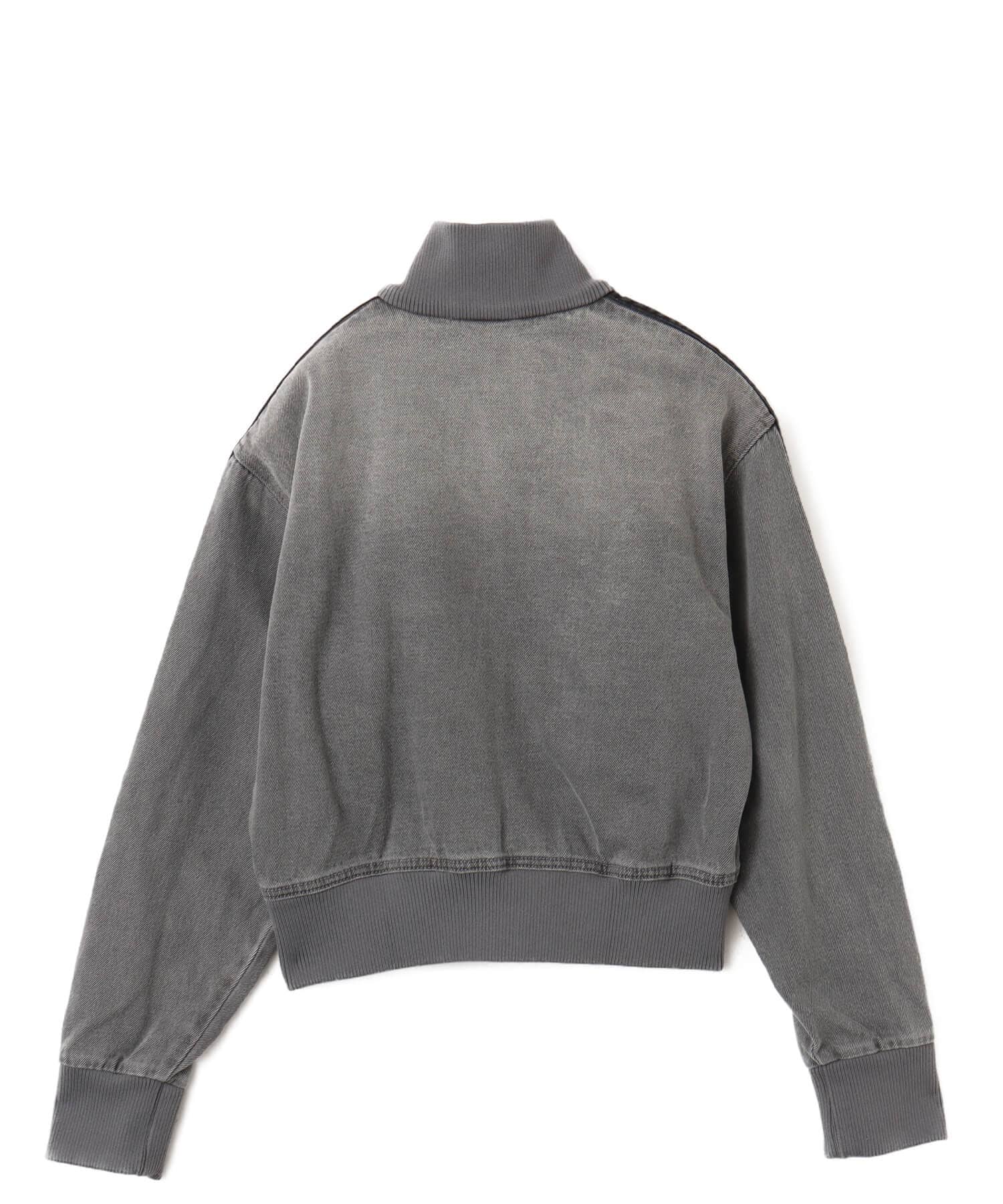 adidas DENIM TRACK TOP ウォッシュドグレーデニムの画像
