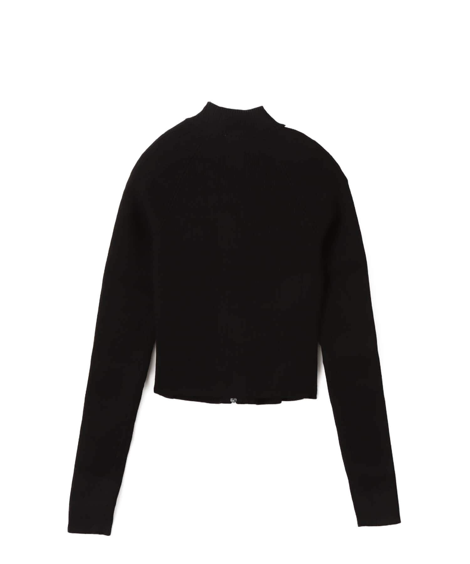 adidas ADICOLOR  3 STRIPES SLIM KNIT TRACK TOP ブラックの画像