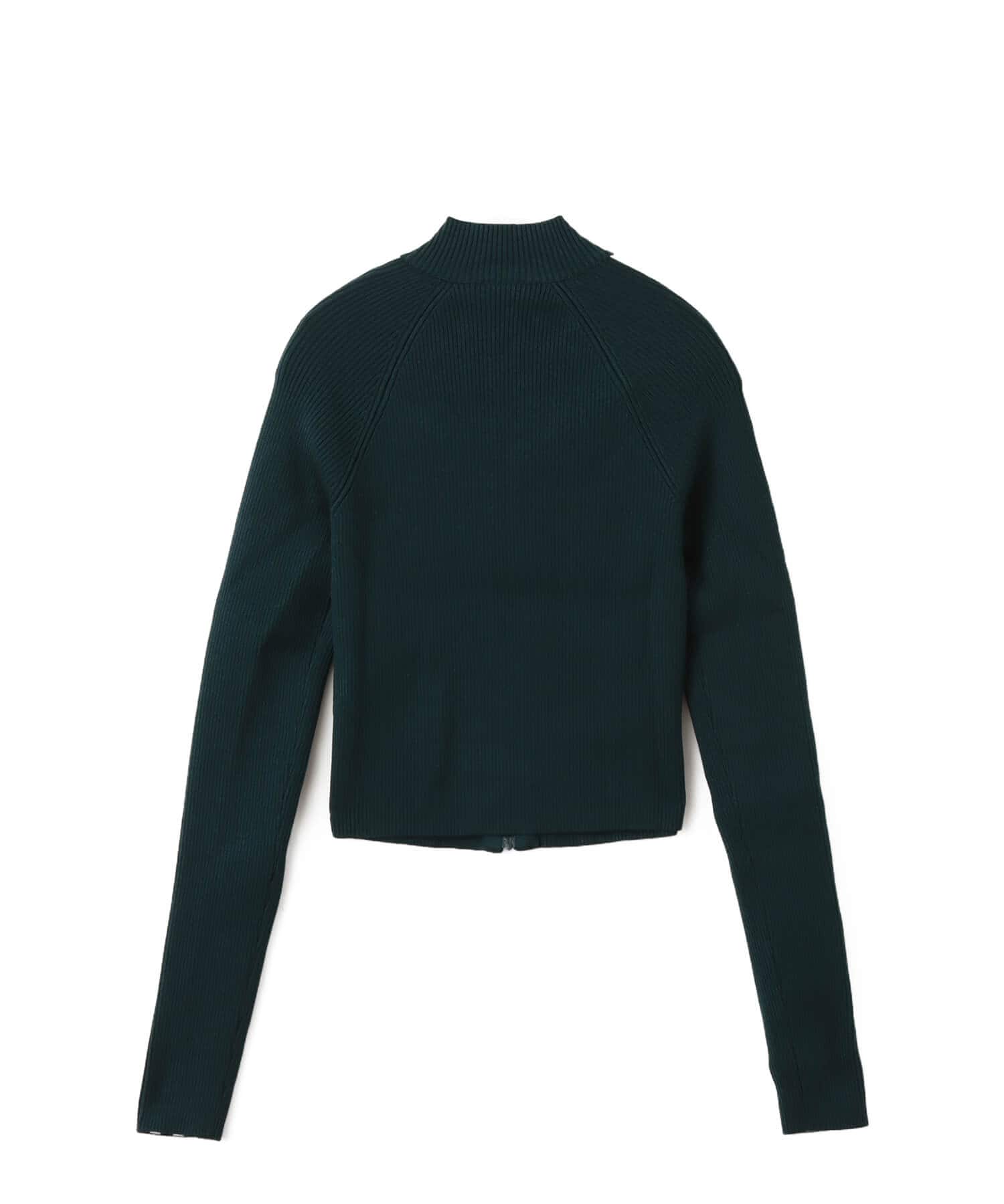 adidas ADICOLOR  3 STRIPES SLIM KNIT TRACK TOP オーロラアイビーの画像