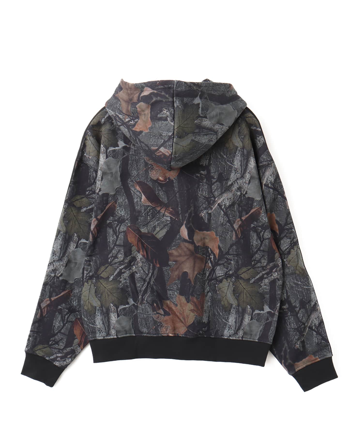 adidas CAMO HOODED FULL-ZIP ブラックの画像