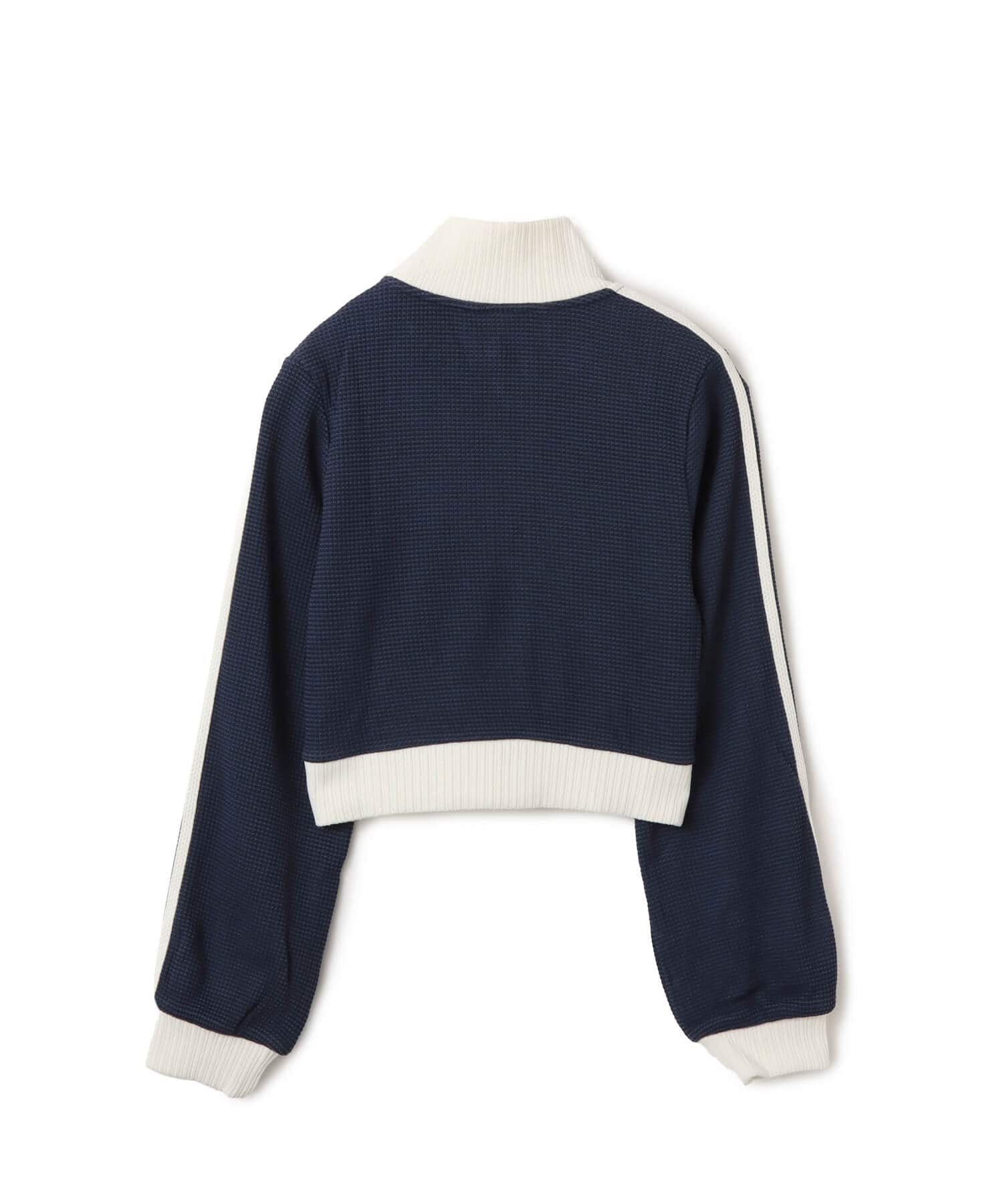 adidas CROP TRACK TOP ナイトインディゴ/オフホワイトの画像
