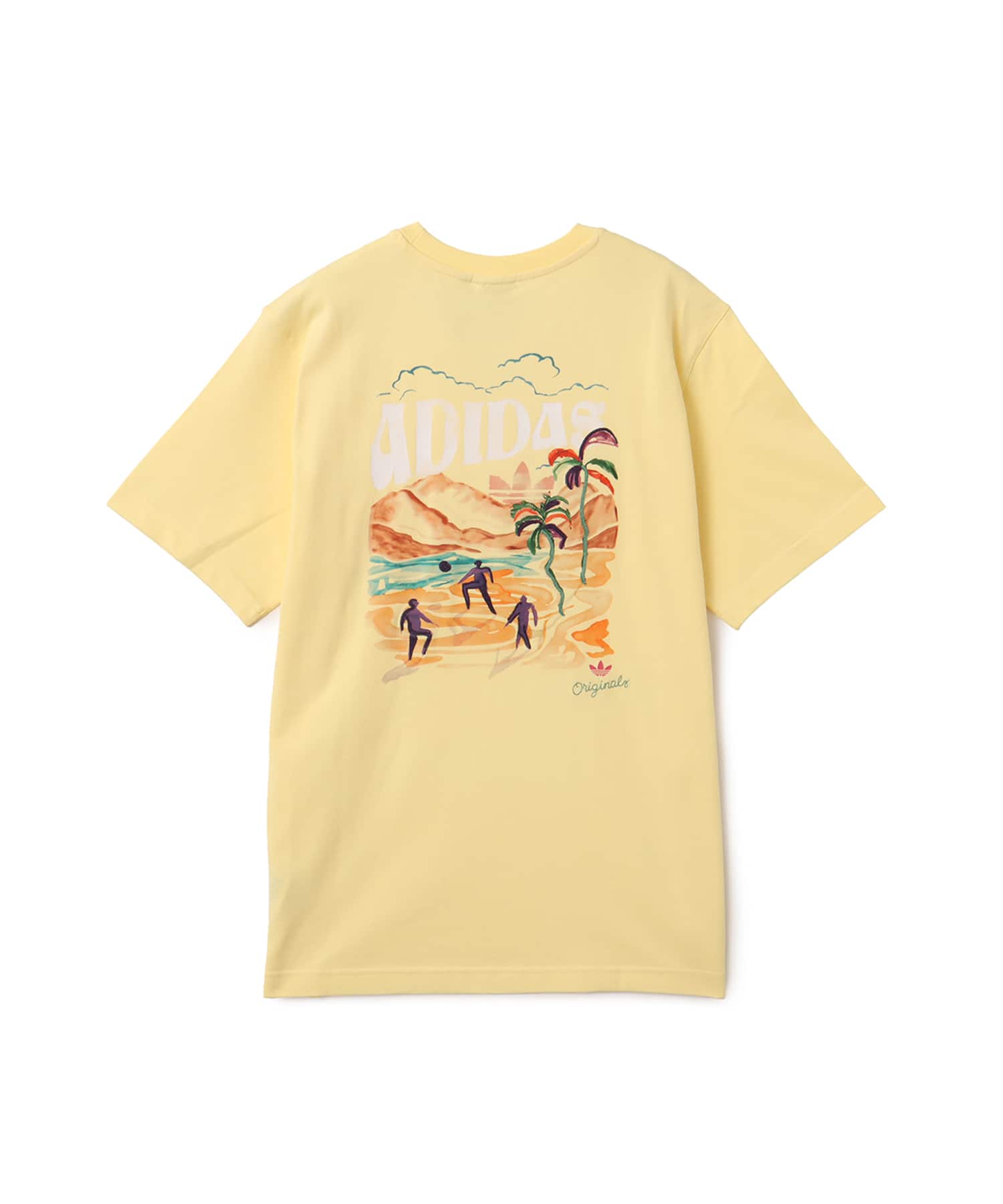 adidas GRAPHIC TEE オールモストイエローの画像