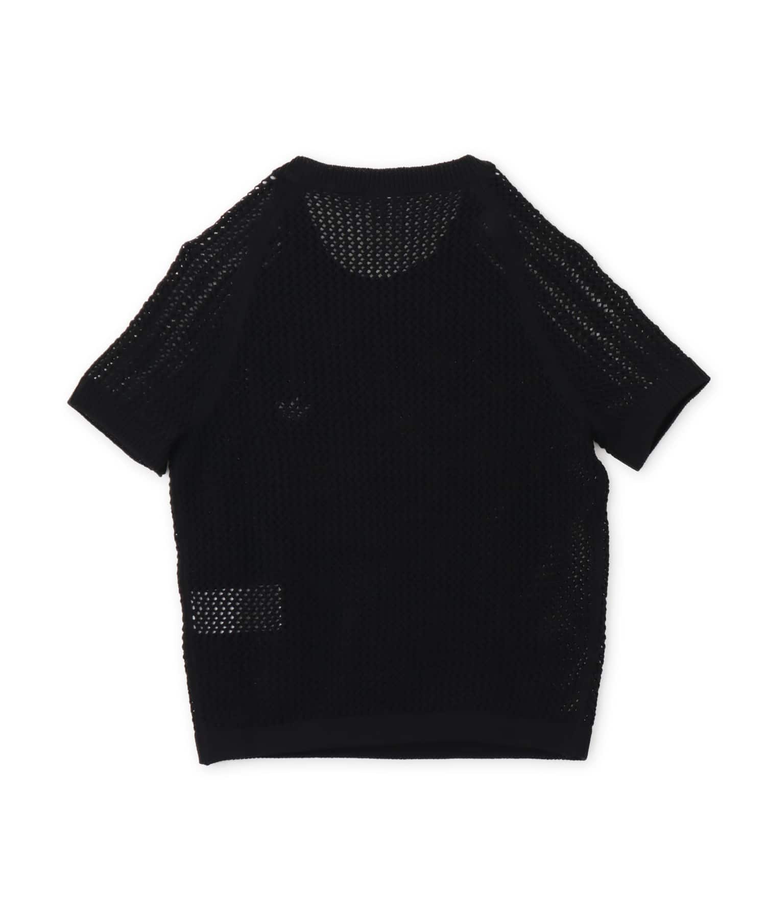 adidas KNITTED CROCHET CALI TEE ブラックの画像