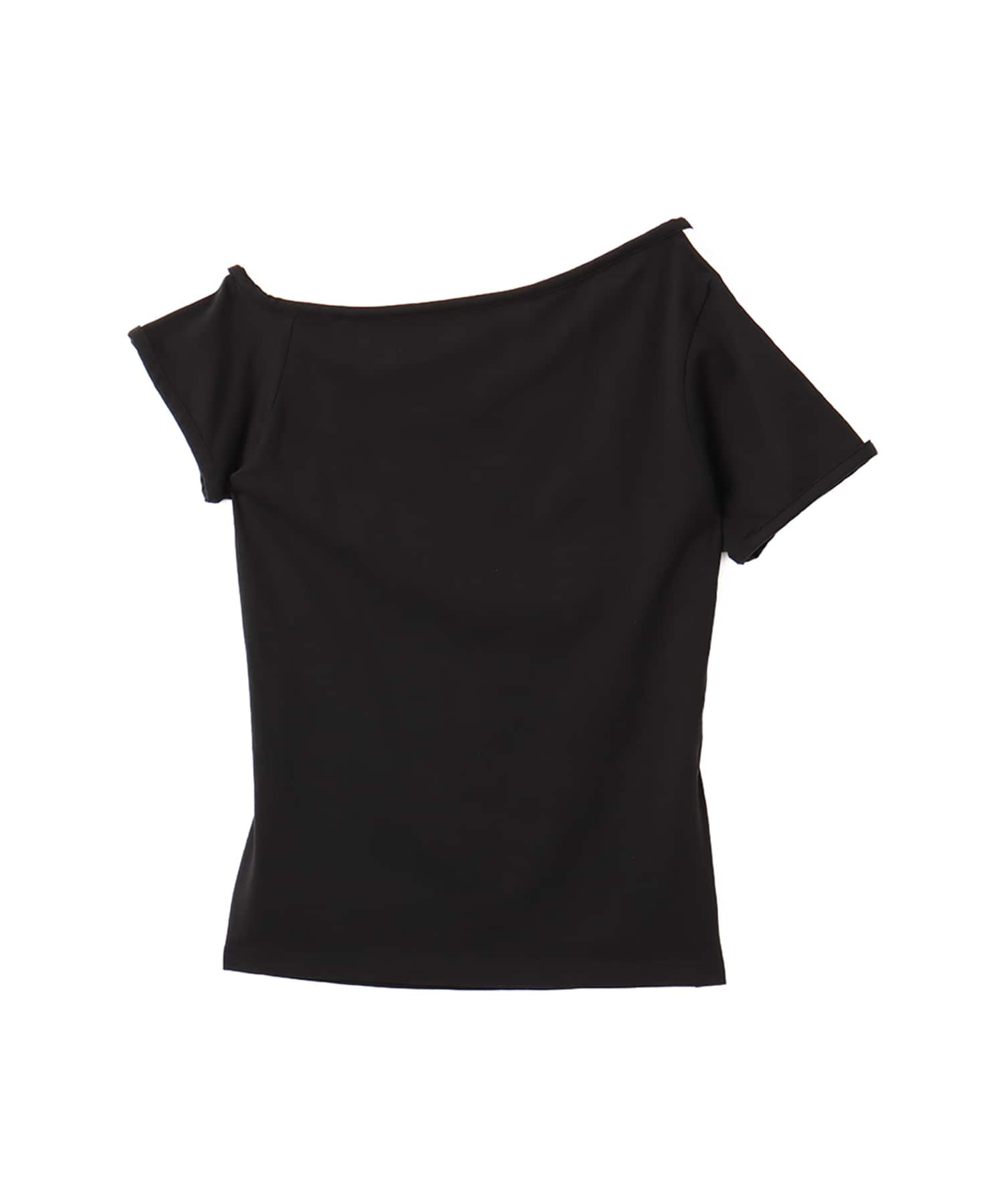adidas CAMPUS 2000 OFF SHOULDER TEE ブラックの画像