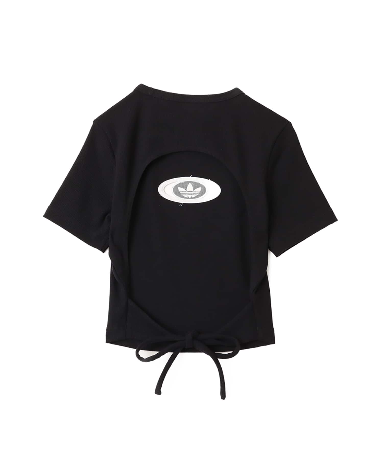adidas CAMPUS 2000 BACK CUT OUT RIB TEE ブラックの画像