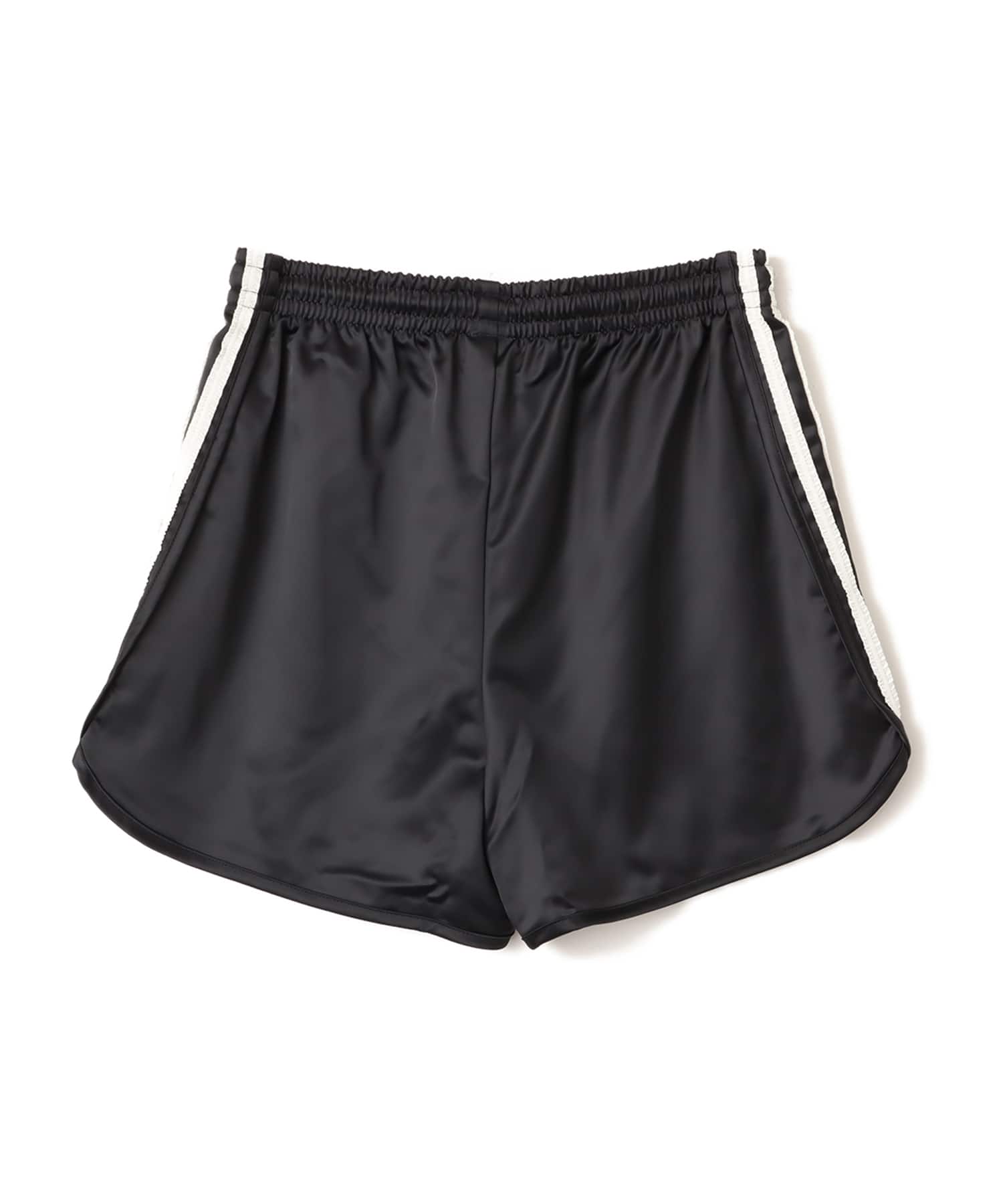 adidas SATIN SHORTS RUFFLE 3S ブラックの画像