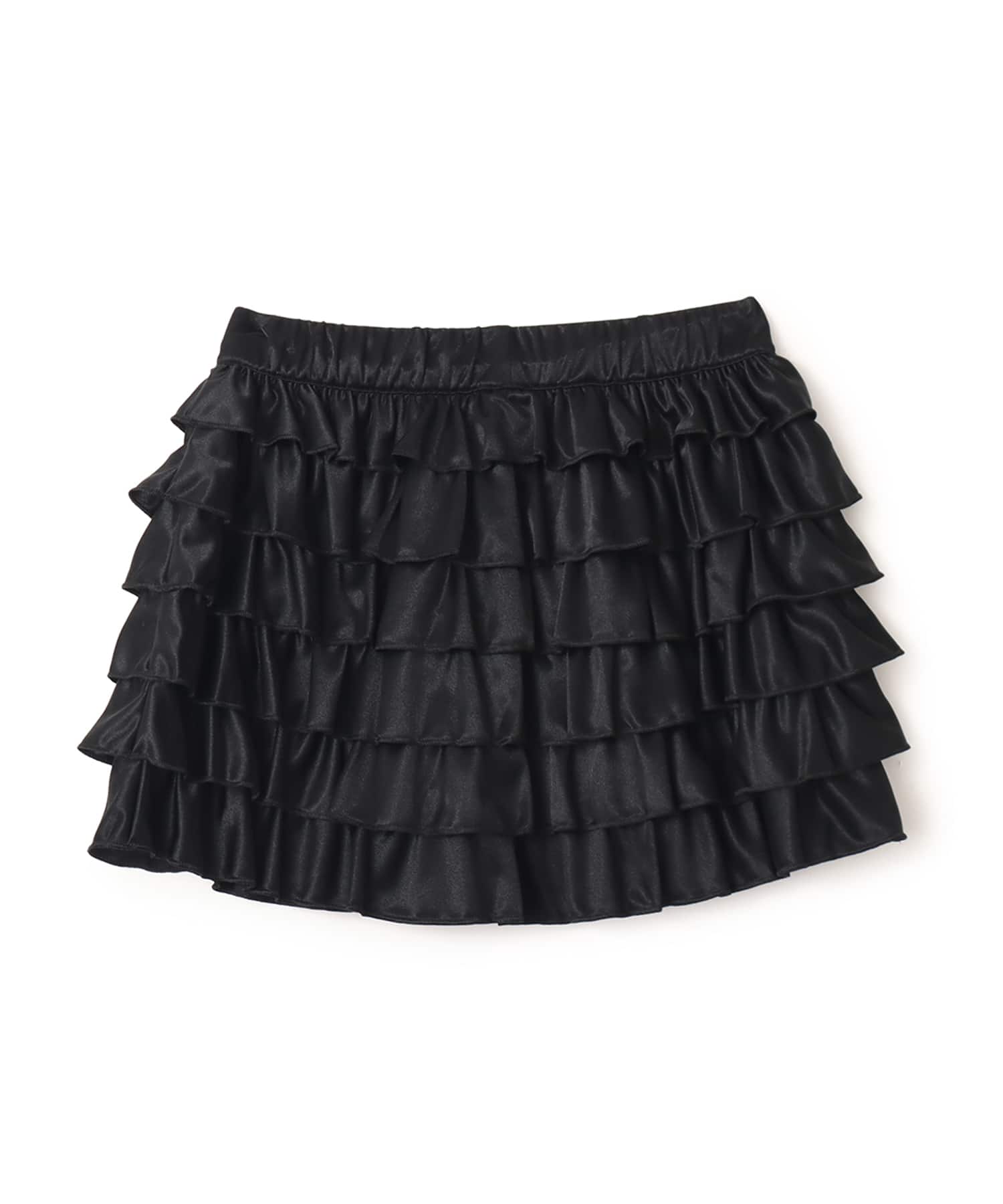 adidas LACE RUFFLE MINI SKIRT ブラックの画像