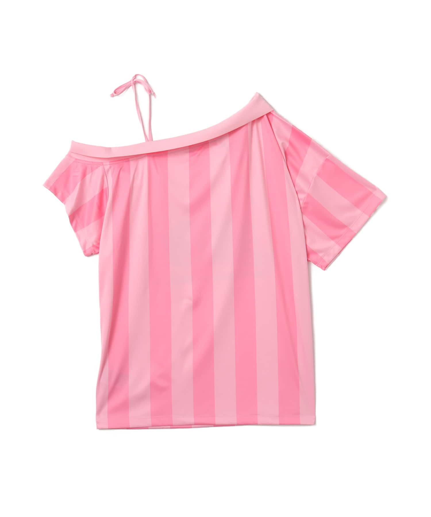 adidas OFF SHOULDER JERSEY トゥルーピンク/セミピンクグローの画像