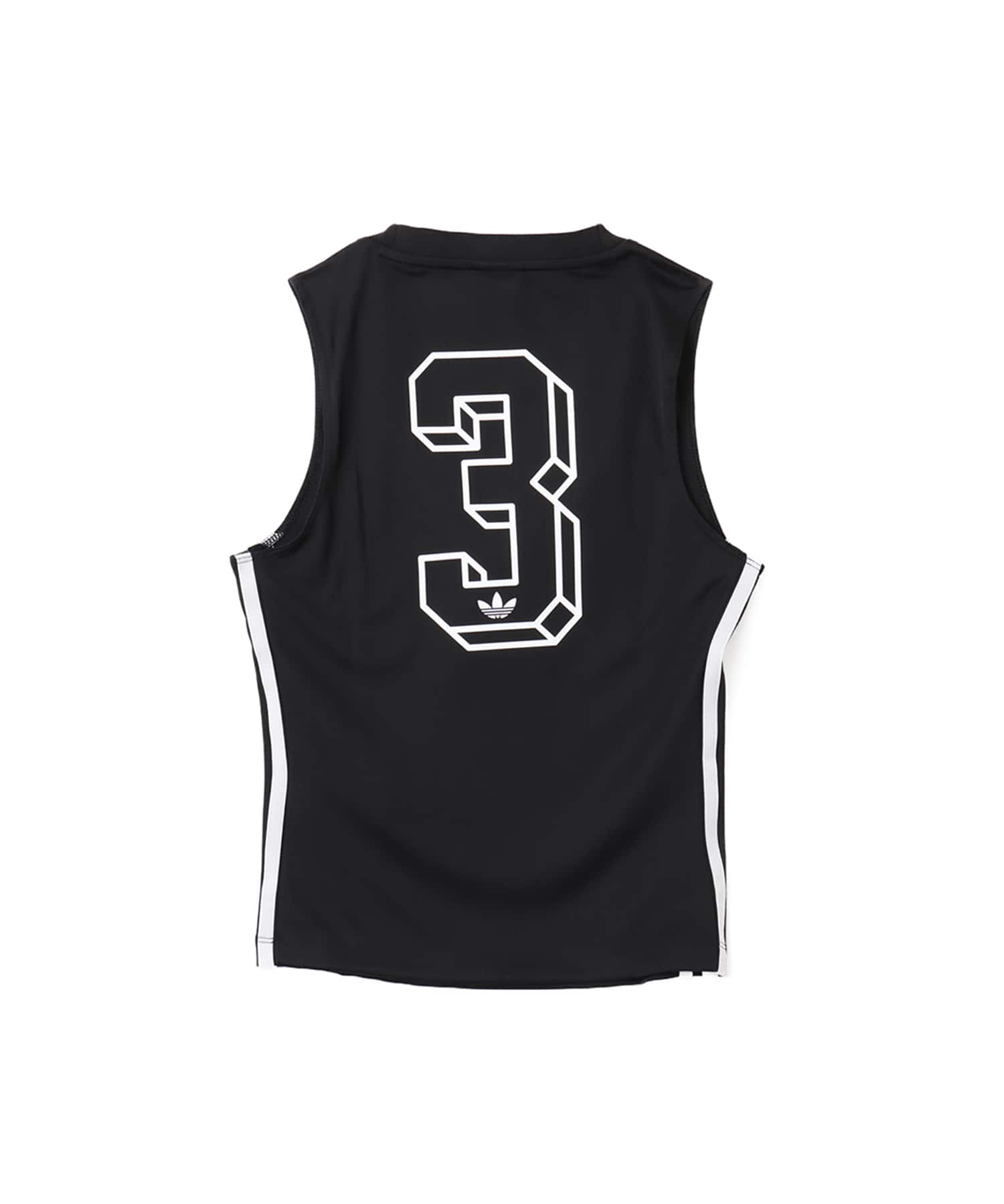 adidas V-NECK ブラックの画像
