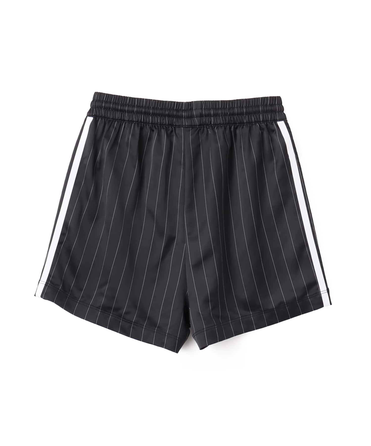 adidas PIN-STRIPE SATIN SHORTS ブラックの画像