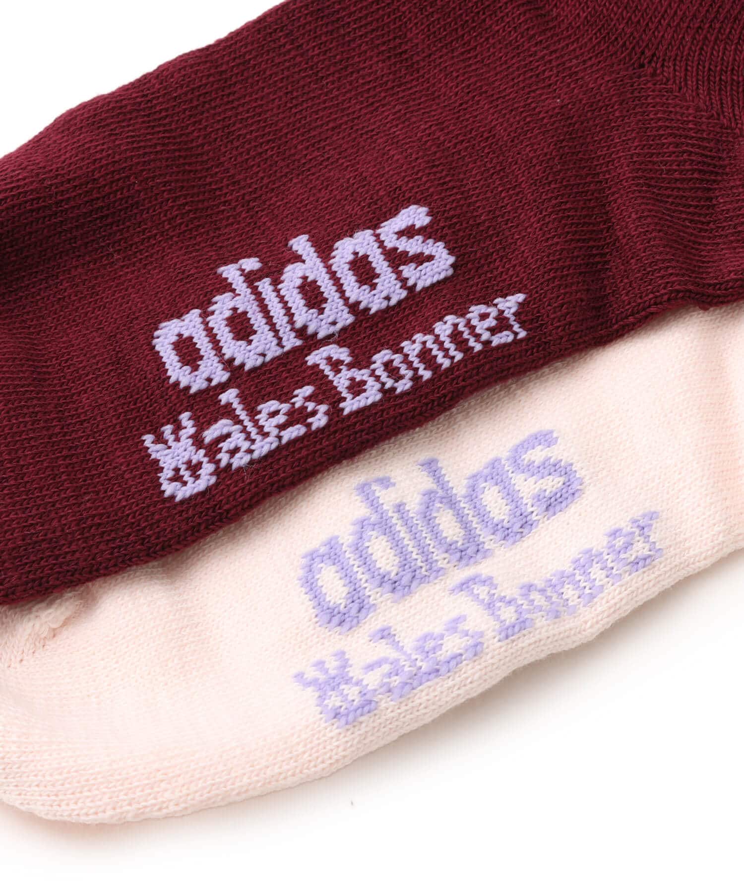 adidas WALES BONNER 3-STRIPES SOCKS MAROON/WONQUAの画像