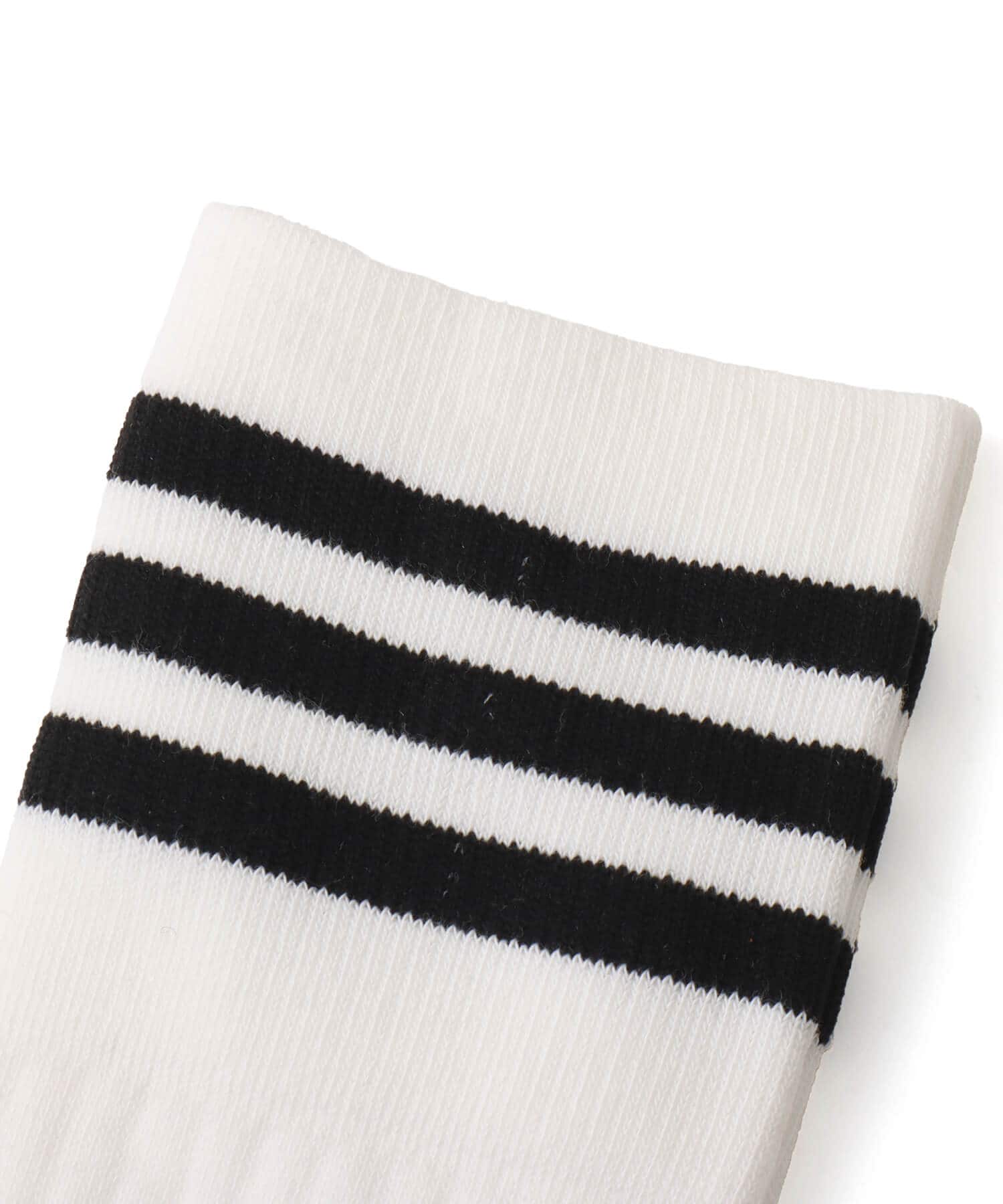adidas 3 STRIPES FOOTBALL KNEE SOCKS 1 PAIR ホワイト/ブラックの画像