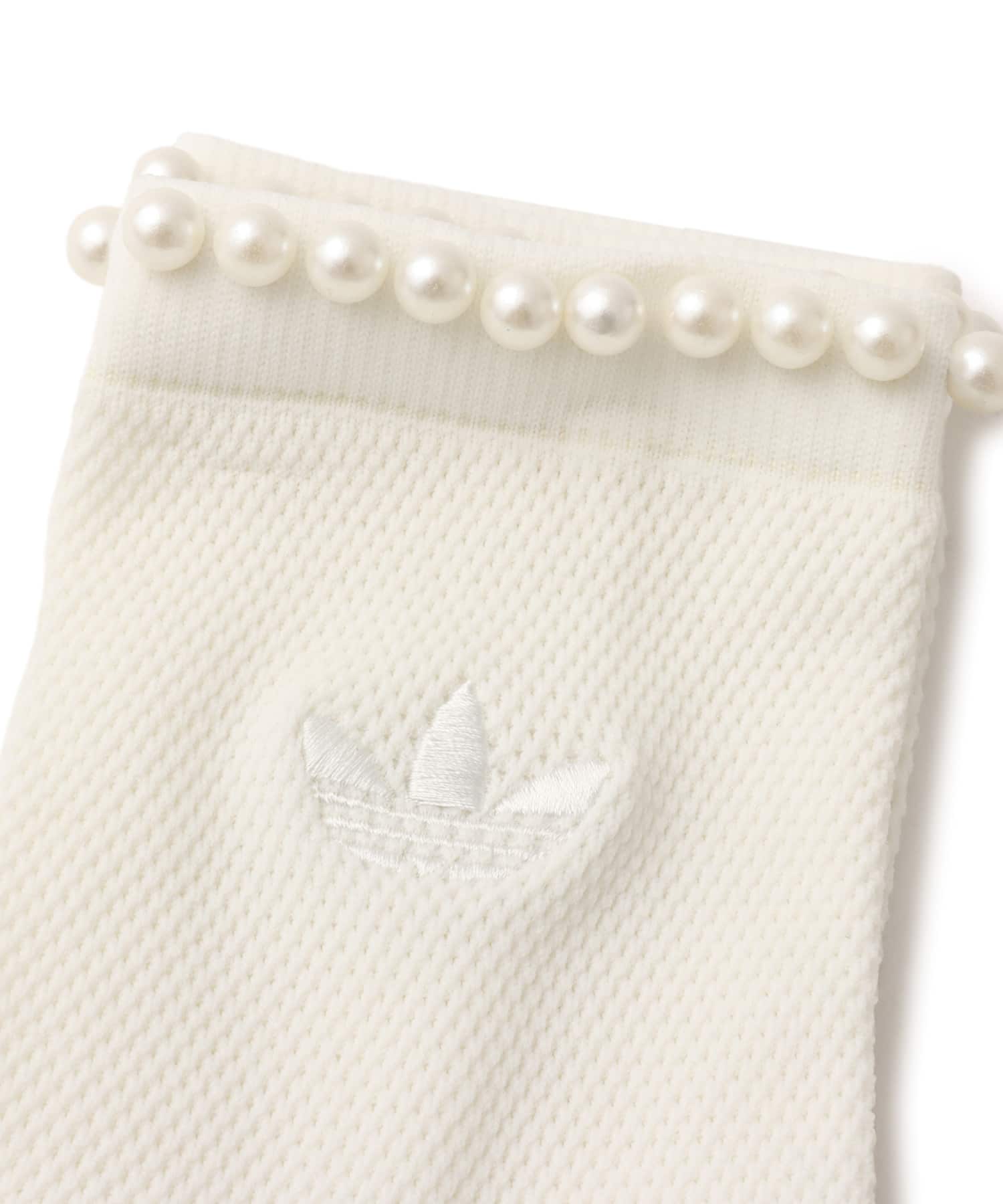 adidas PEARL CREW SOCKS 1 PAIR オフホワイトの画像