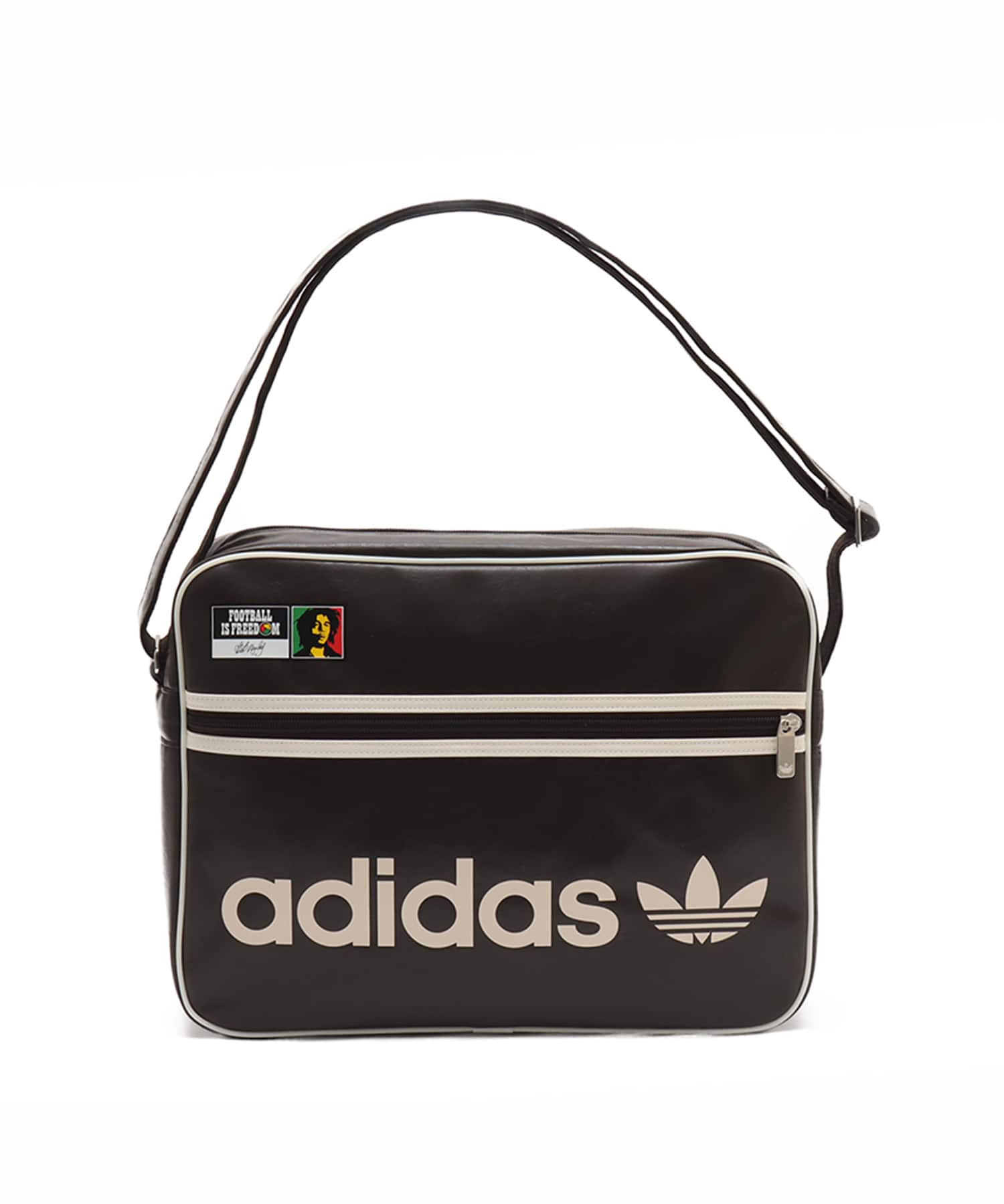 adidas BOB MARLEY BAG ダークブラウン/クリームホワイトの画像