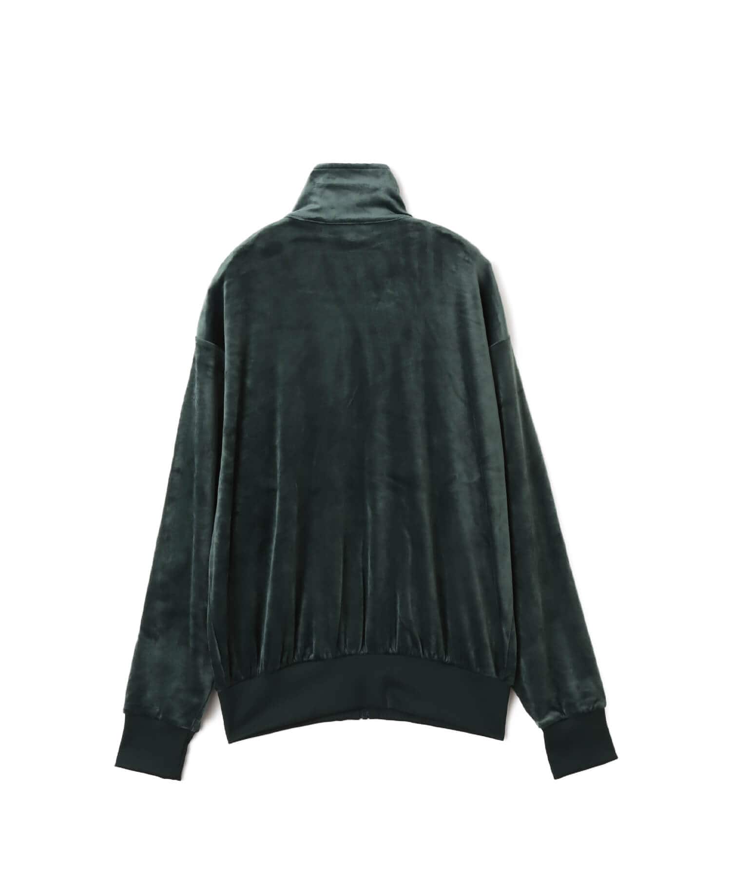 adidas FIREBIRD VELOUR TRACK TOP シャドーグリーンの画像