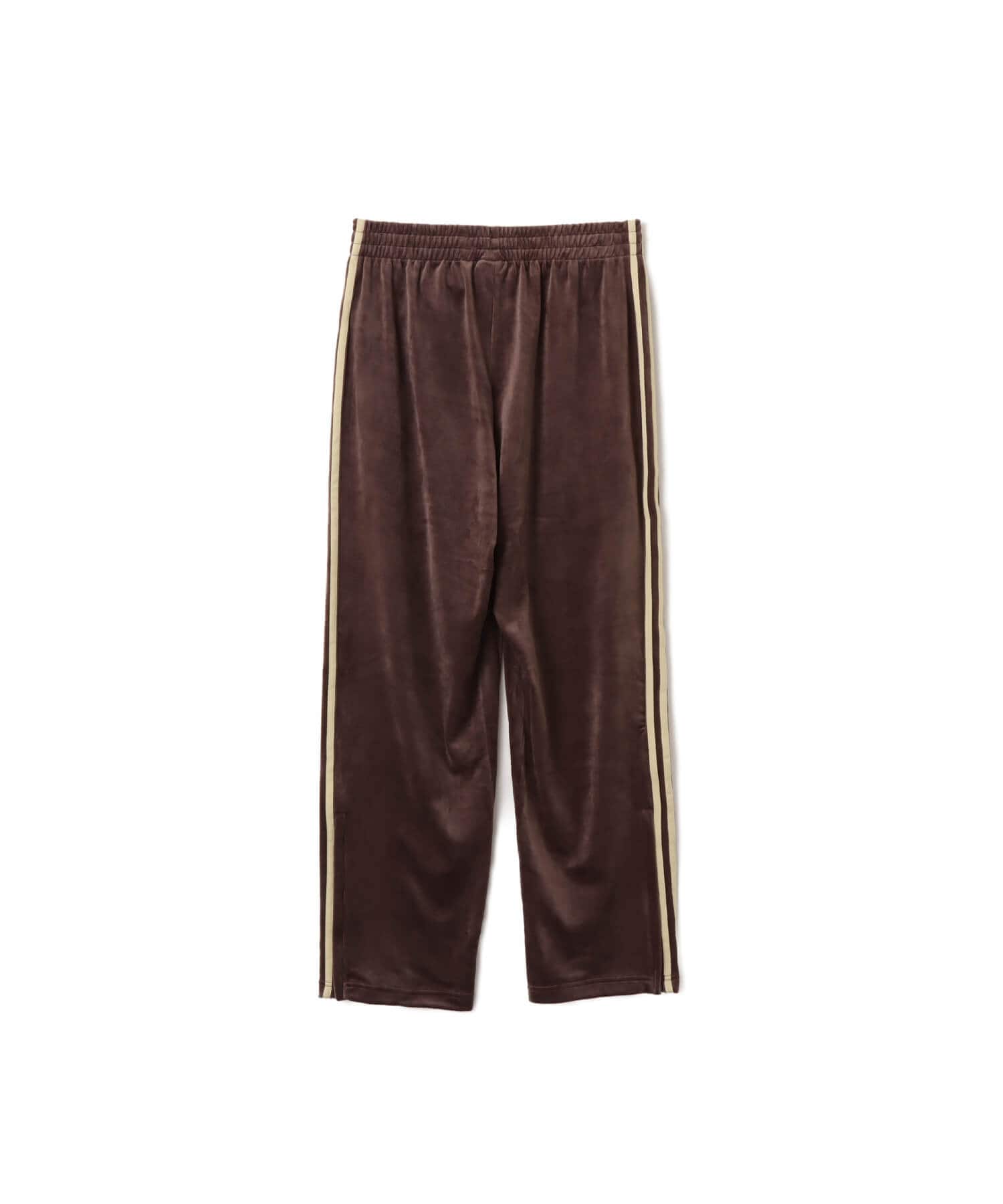 adidas FIREBIRD VELOUR TRACK PANTS ダークブラウンの画像