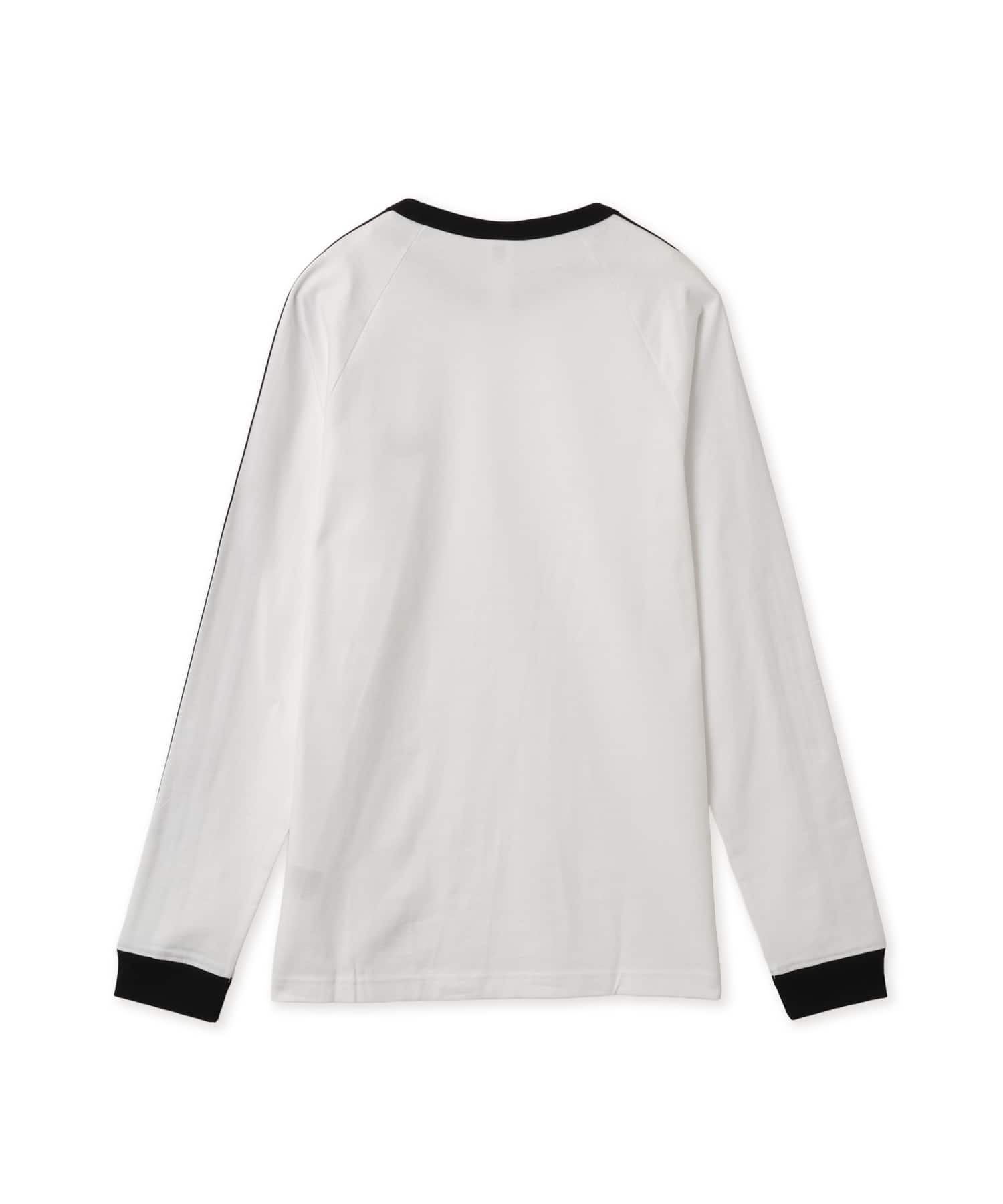 adidas 3-STRIPES LONGSLEEVE TEE ホワイトの画像