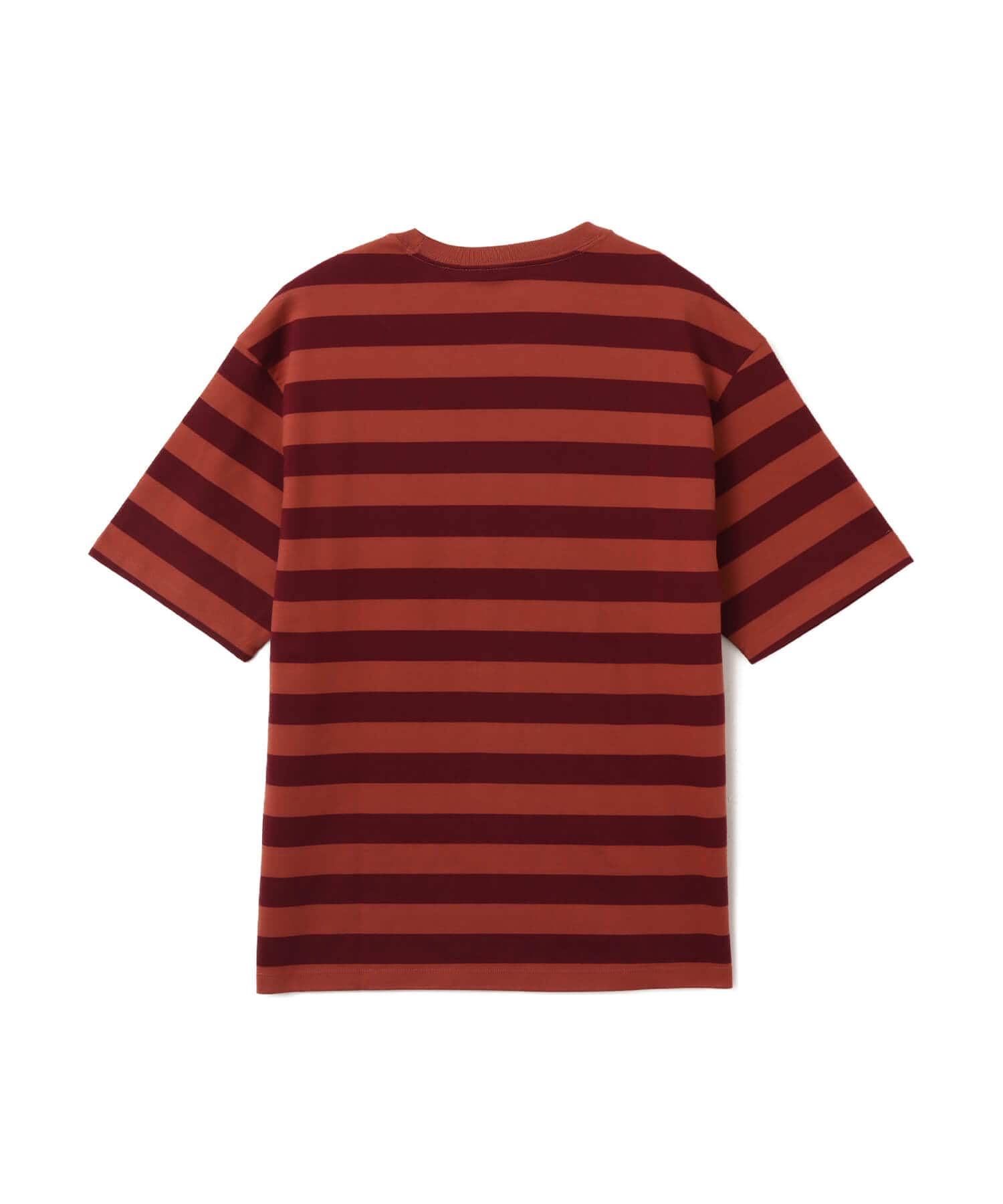 adidas ATHLETIC DEPT STRIPED SHORT SLEEVE TEE マルーン/ワイルドセピアの画像