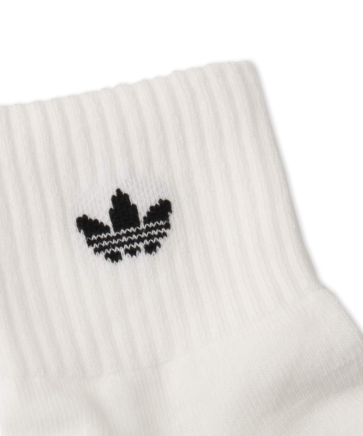 adidas MID ANKLE SOCK 3 PAIR PACK ホワイトの画像