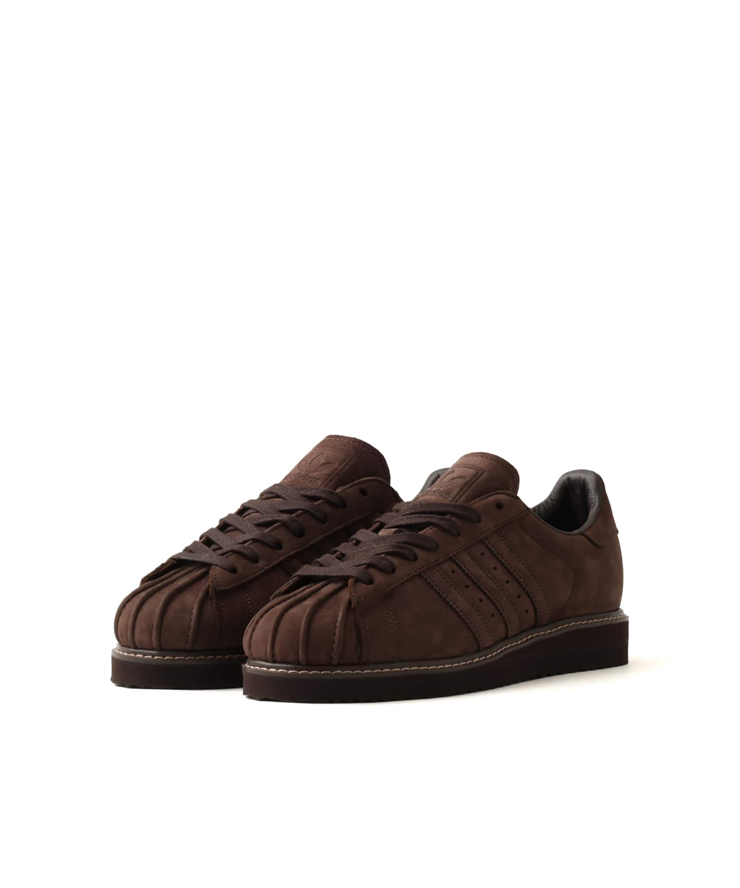 adidas SUPERSTAR LUX BROWN/BROWN/AUCOの画像
