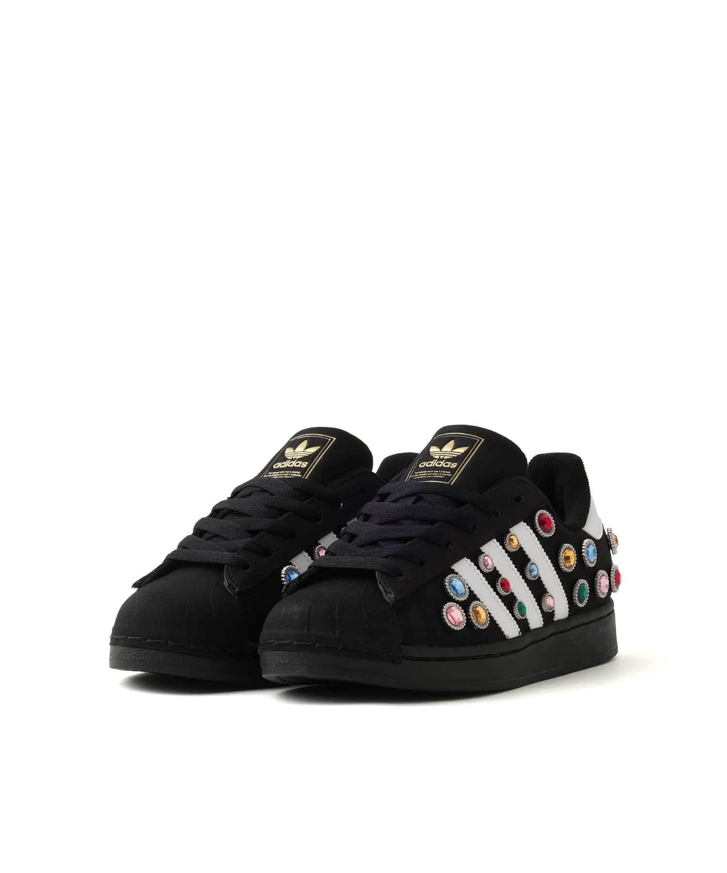 adidas SUPERSTAR II W CBLACK/FTWWHT/GOLDMTの画像