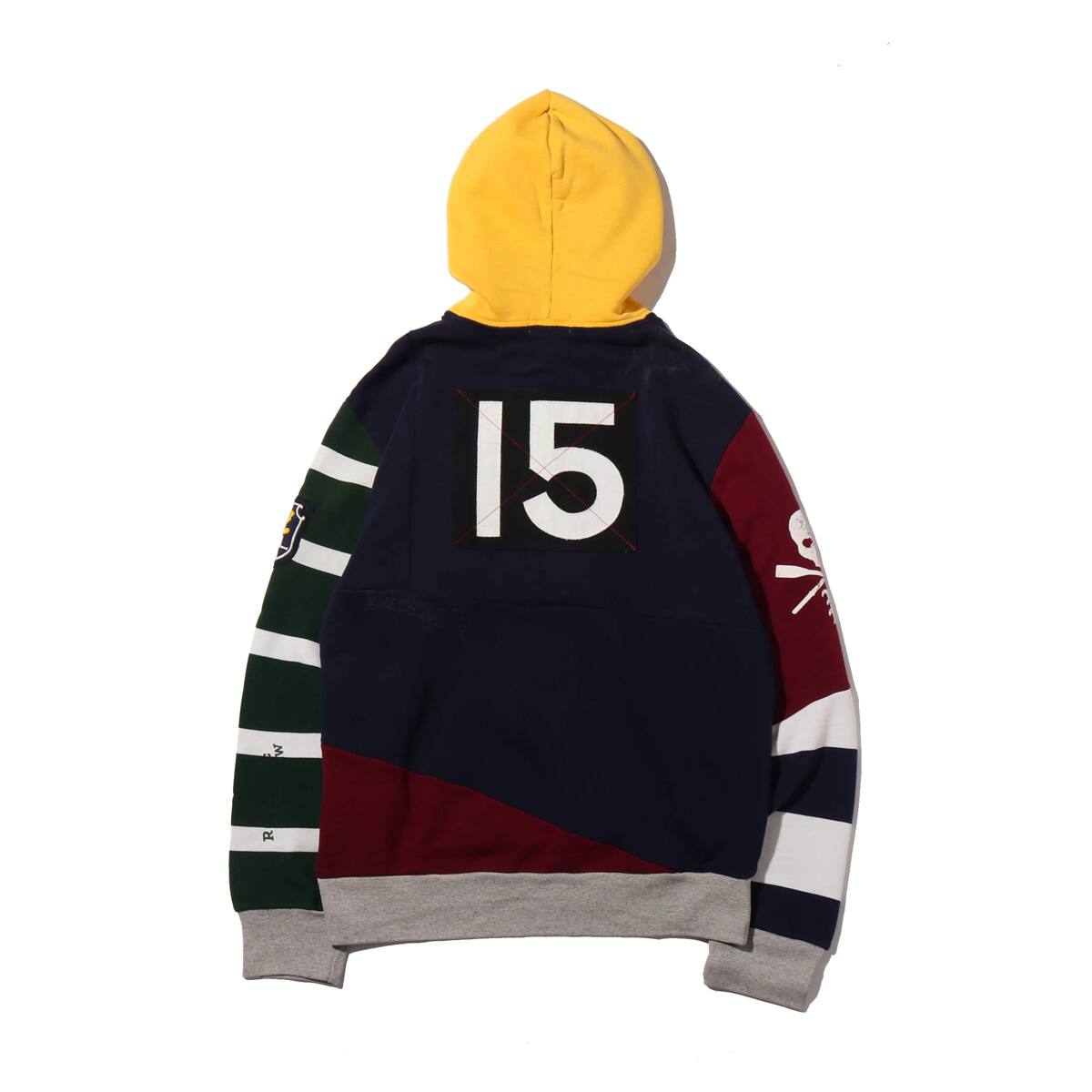 POLO RALPH LAUREN LSPOHOODM2-LONG SLEEVE-KNIT YELLOW MULTI 18HO-Iの画像