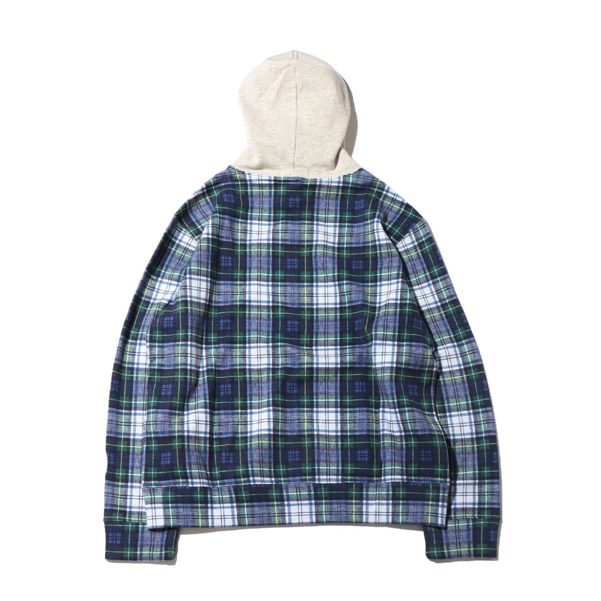 POLO RALPH LAUREN LSPOHOODM2-LONG SLEEVE-SWEATSHIRT GORDON TARTAN/LIGHT SPORT HTR 22SS-Iの画像