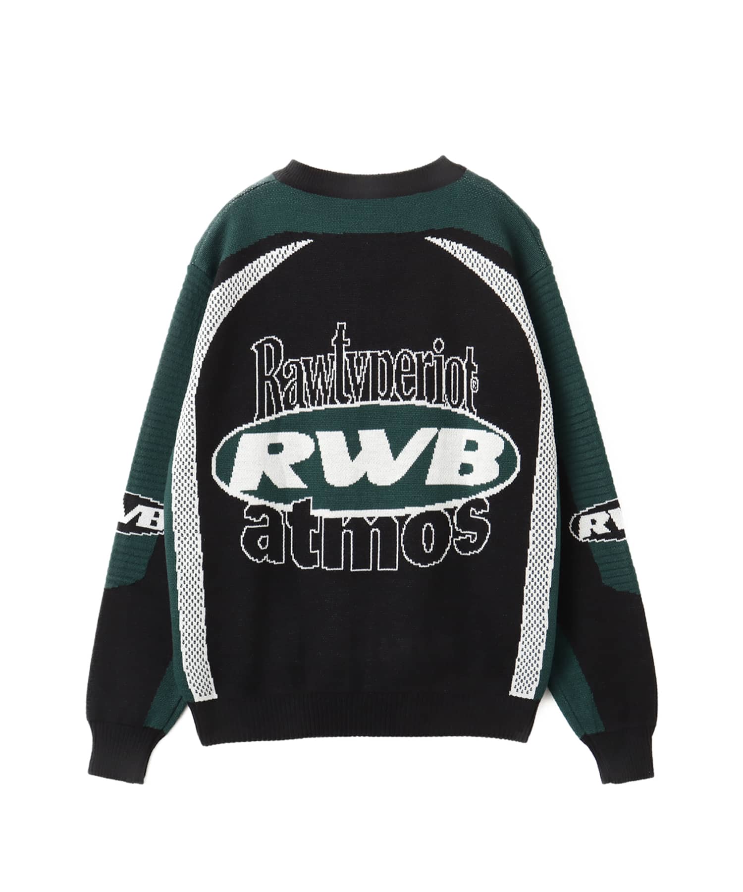 RawTypeRiot x RWB x Atmos Knit Wear Plain  GREENの画像