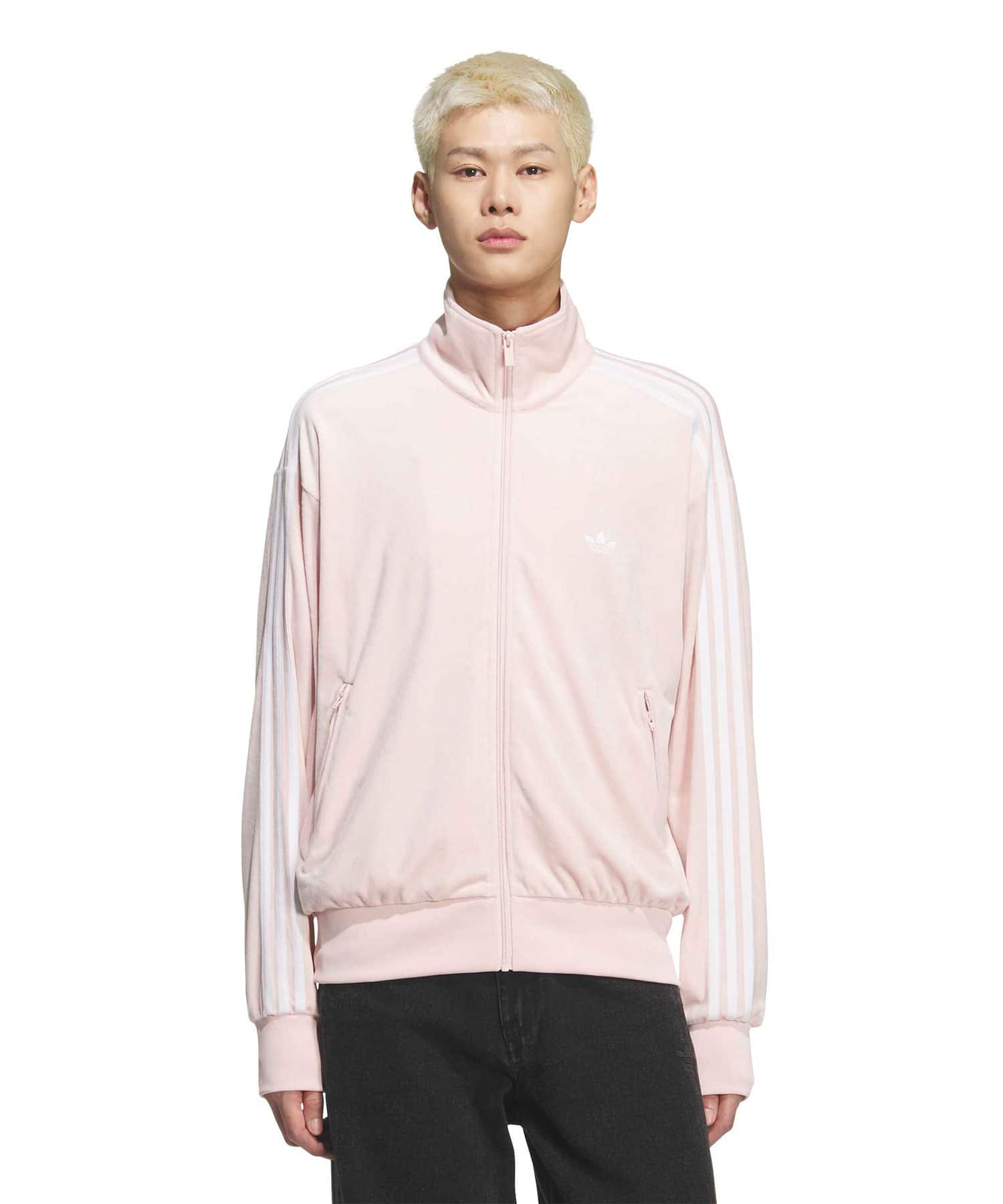 adidas FIREBIRD TRACK TOP VELOUR サンディーピンクの画像