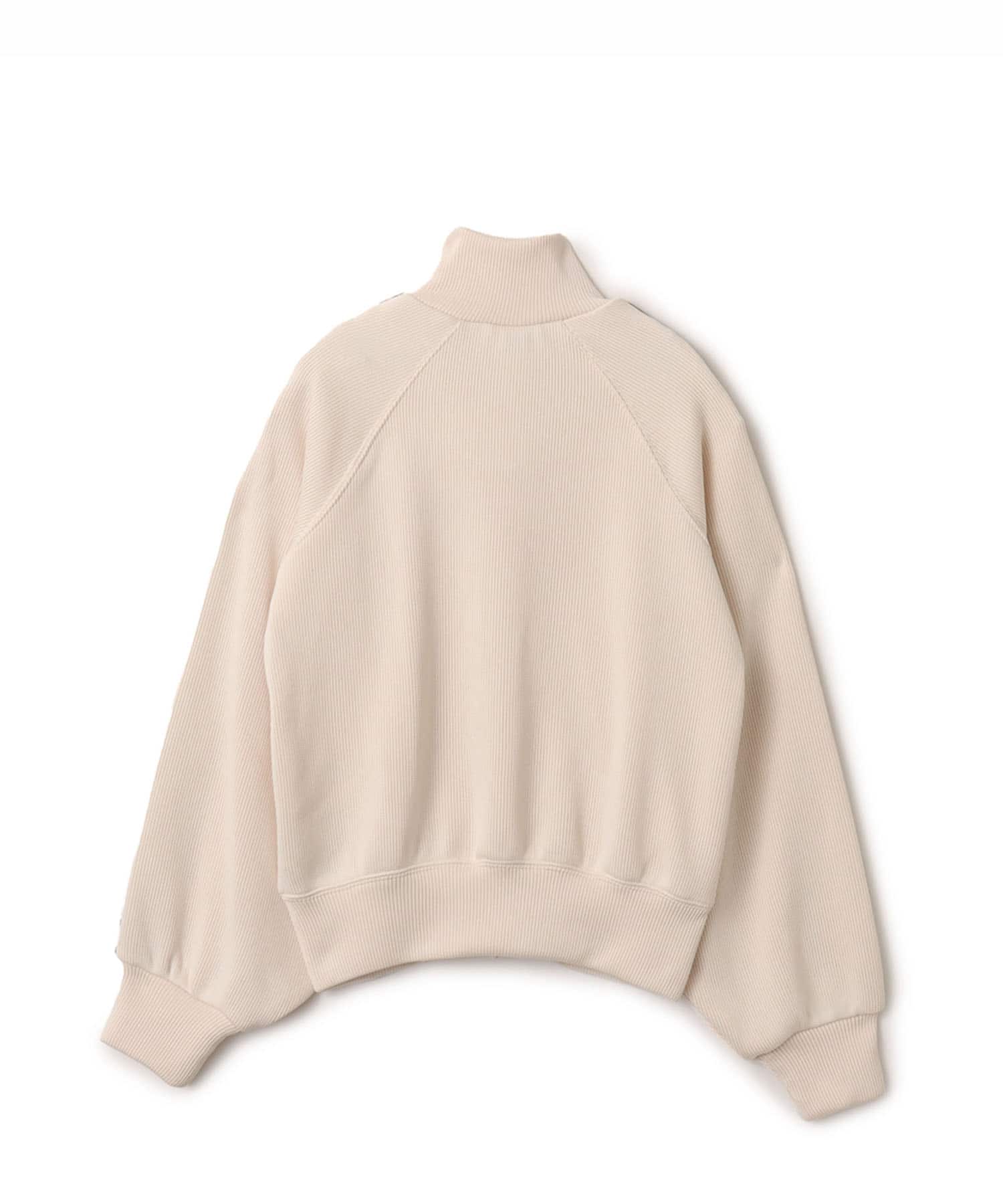 adidas KNIT BALOON TRACK TOP ワンダーホワイトの画像