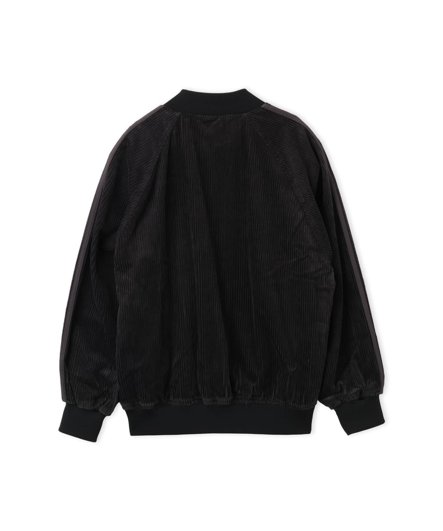 adidas CORDUROY SST OVERSIZED TRACK TOP ブラック/ユーティリティブラックの画像