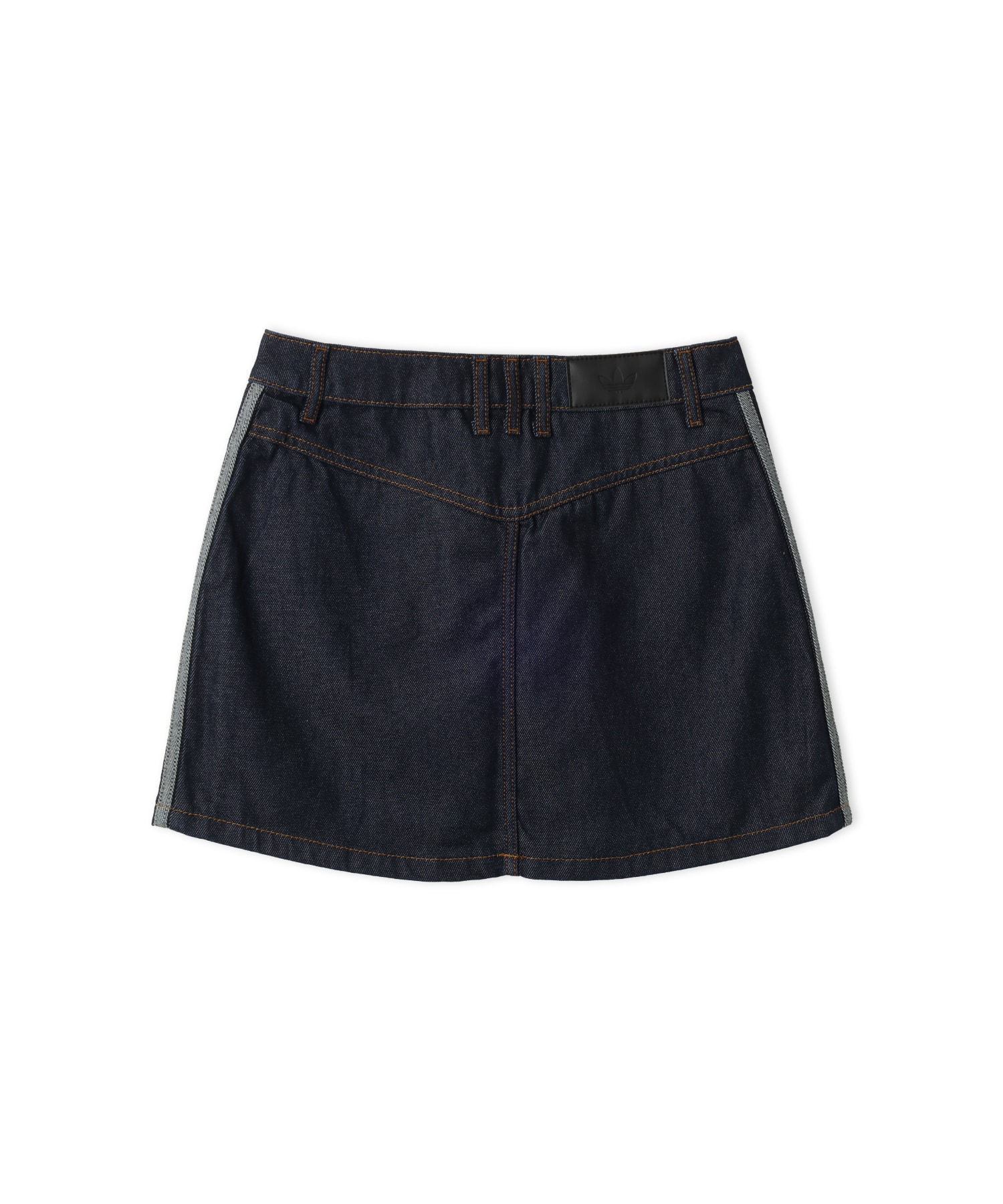 adidas 3 STRIPES MINI SKIRT DENIM インディゴデニムの画像