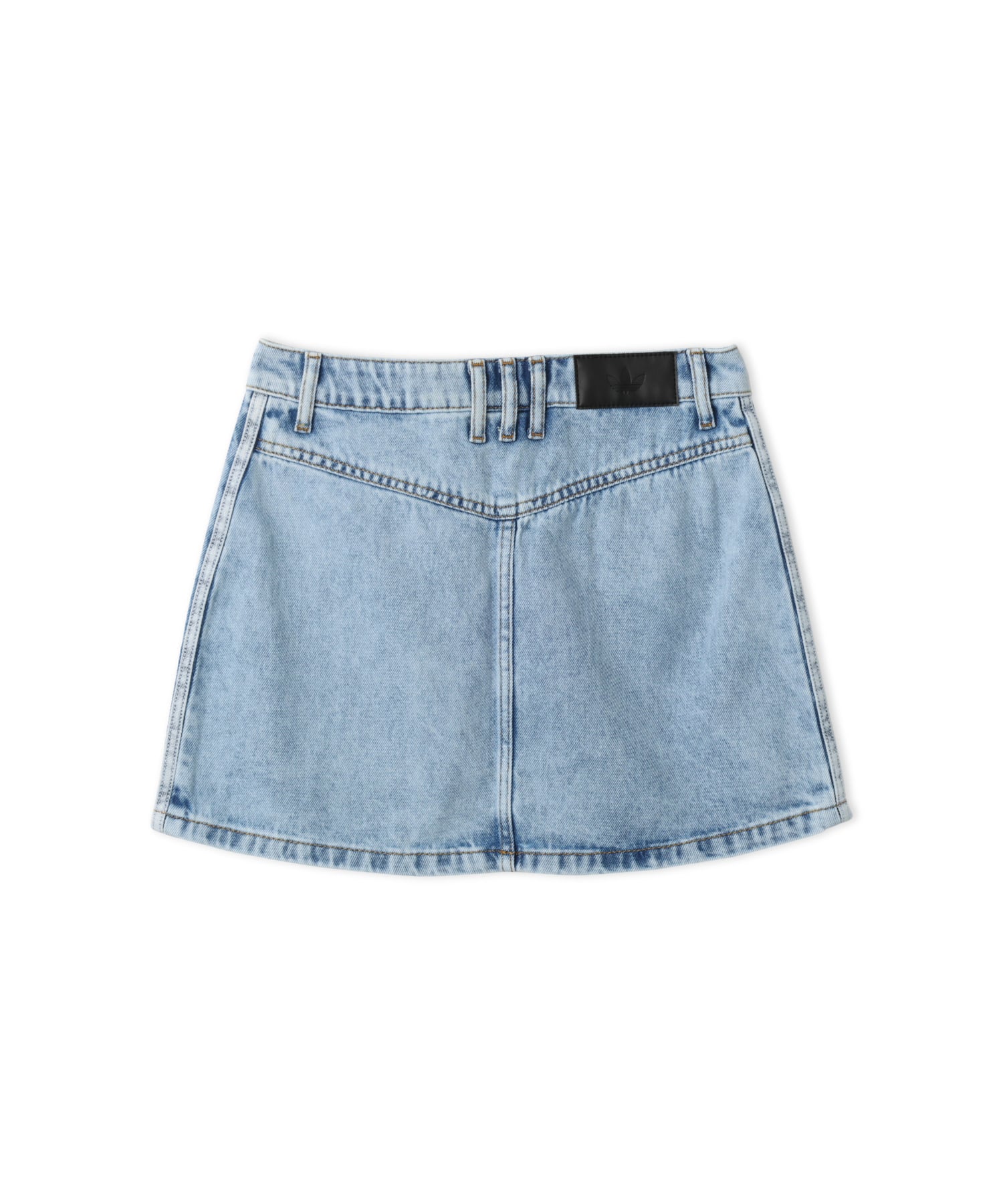 adidas 3 STRIPES MINI SKIRT DENIM ライトデニムの画像