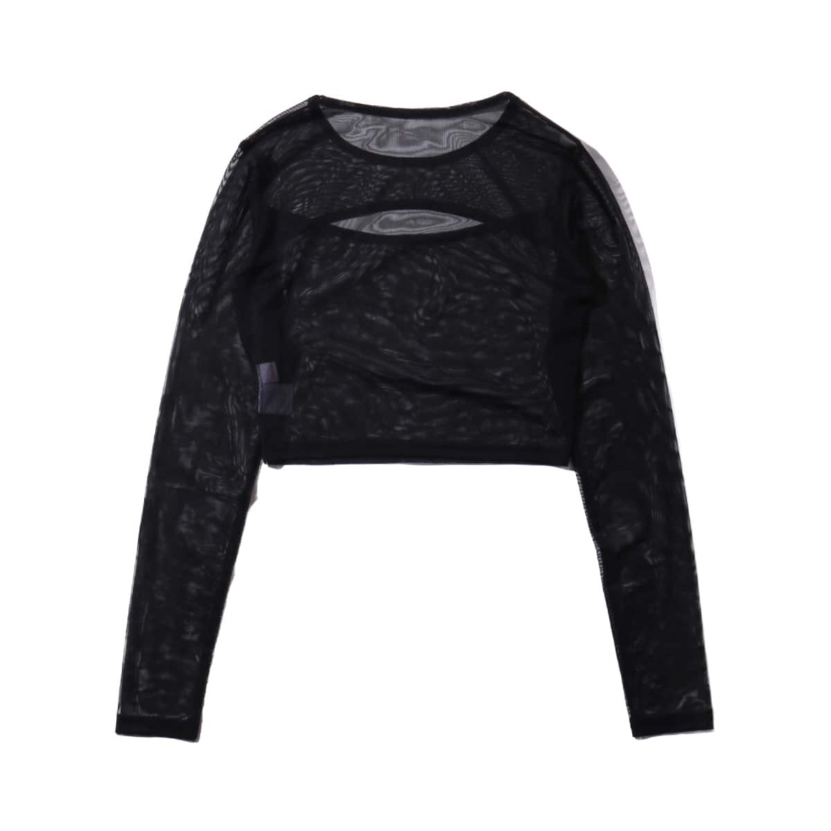 atmos pink メッシュ レイヤード ミニトップス TX BLACKの画像