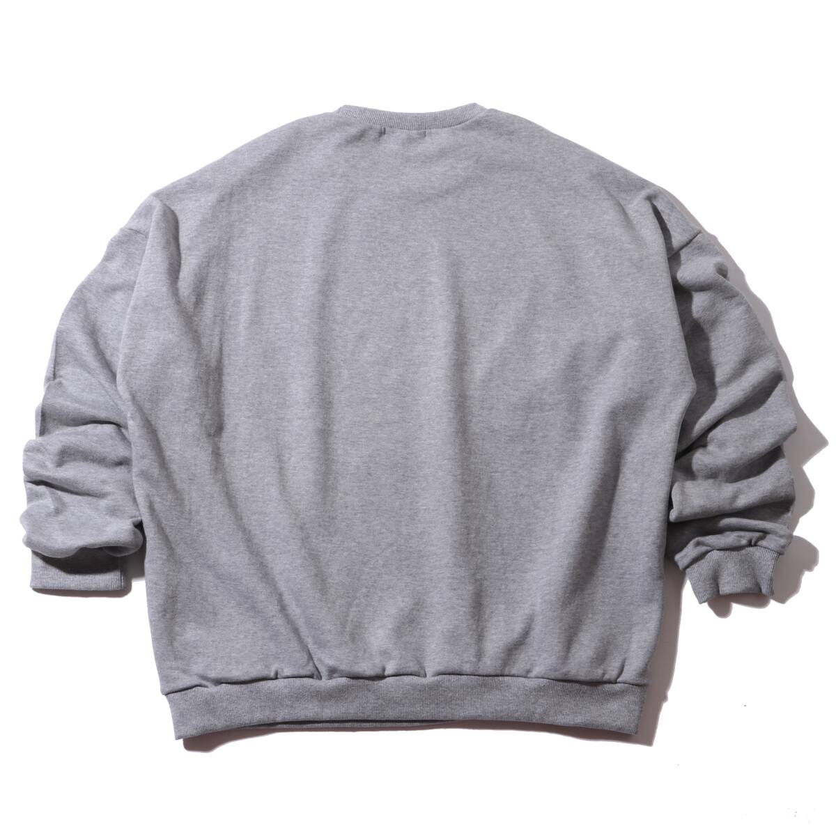 atmos pink LOVEロゴ 袖絞り スウェット GRAYの画像