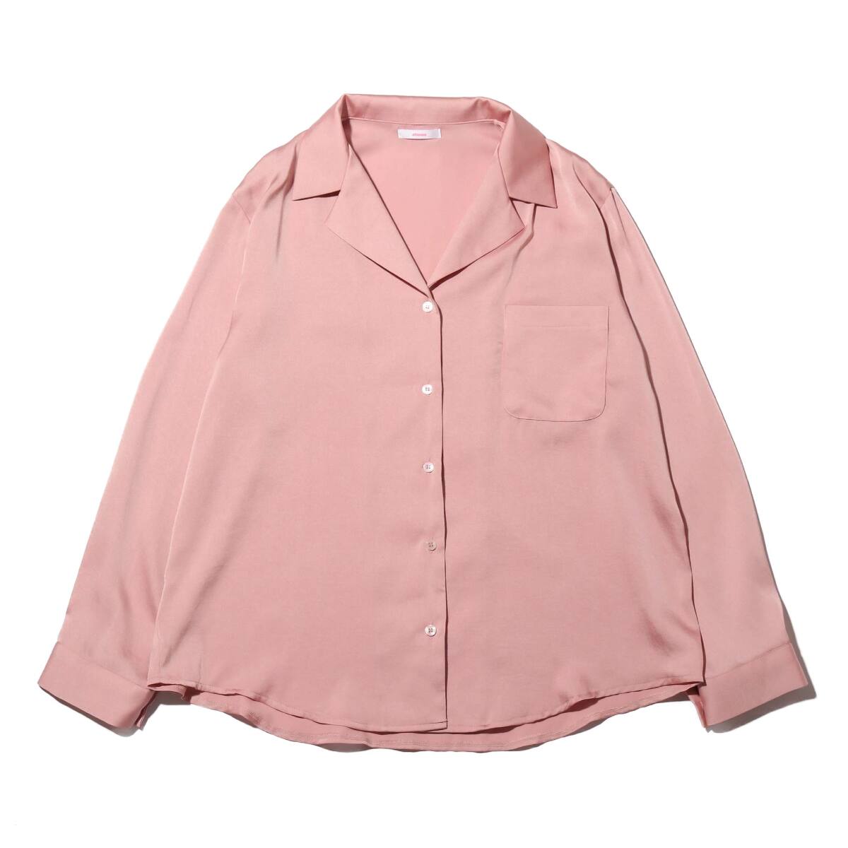 Atmos Pink パステル サテン シャツ Pink sp I