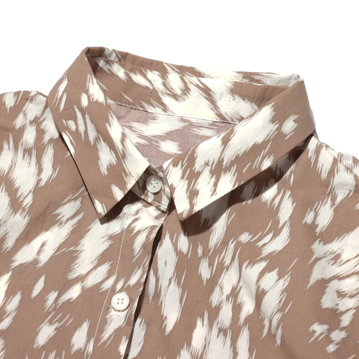 atmos pink ダルメシアン柄 シャツ BROWNの画像