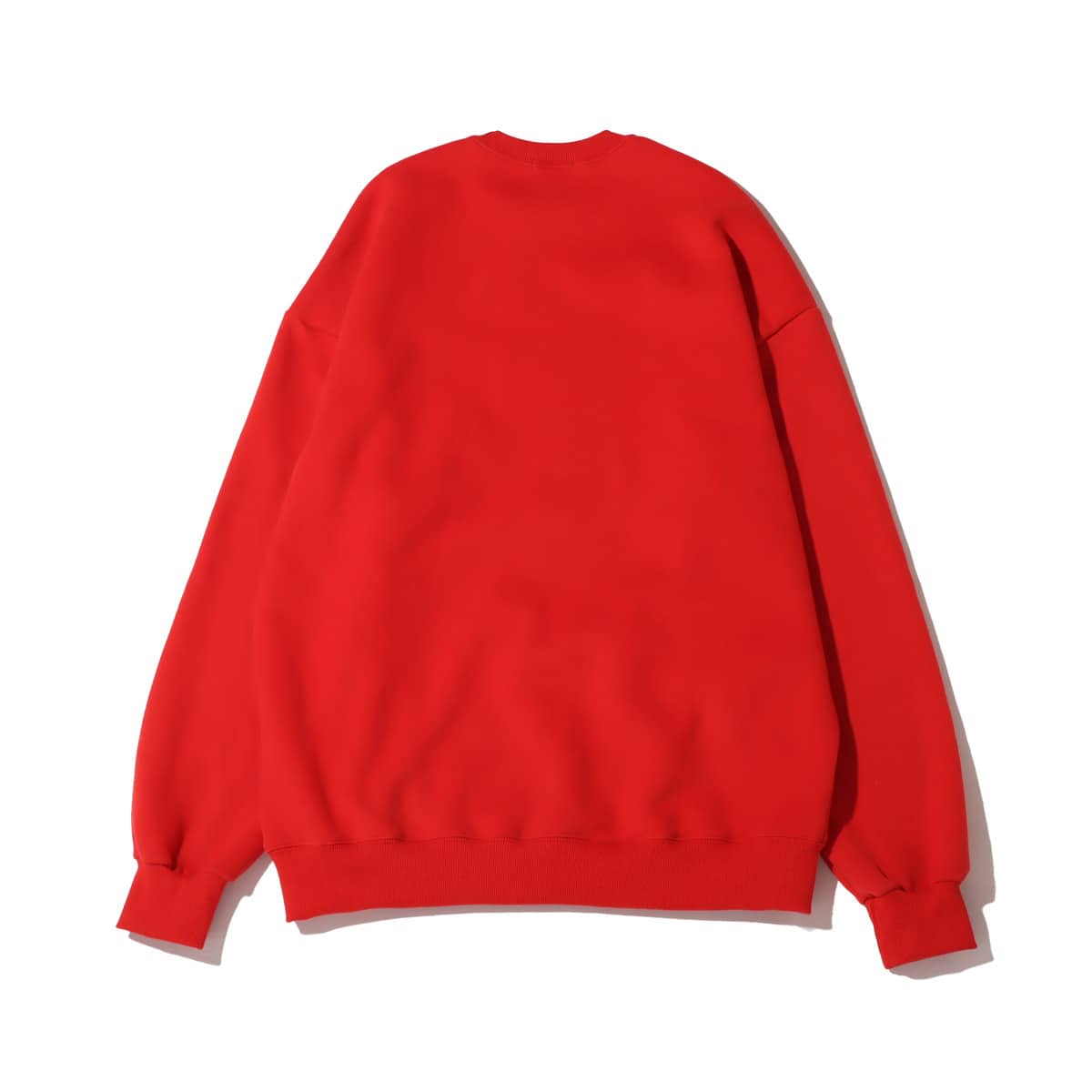 atmos pink グラデーションロゴ クルーネックトップス REDの画像