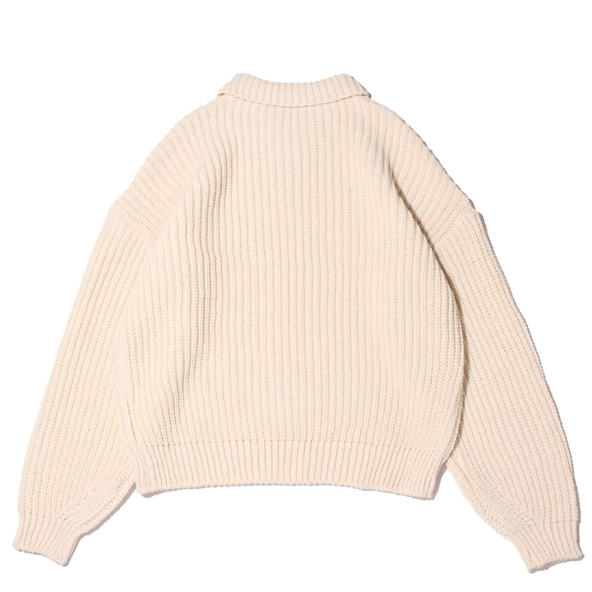 atmos pink ハーフジップ ニット トップス IVORYの画像