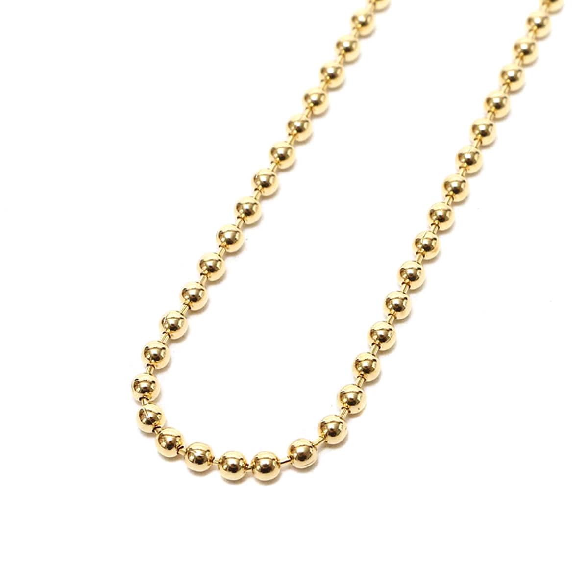 atmos pink ボールチェーン 2連ネックレス GOLDの画像