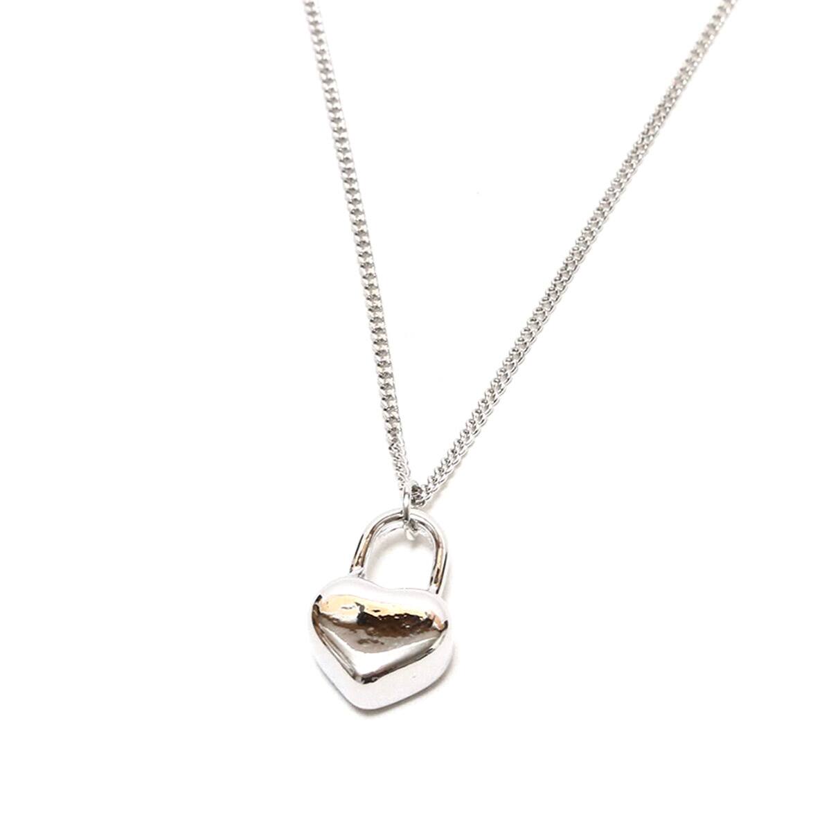 atmos pink ハートロックネックレス SILVERの画像