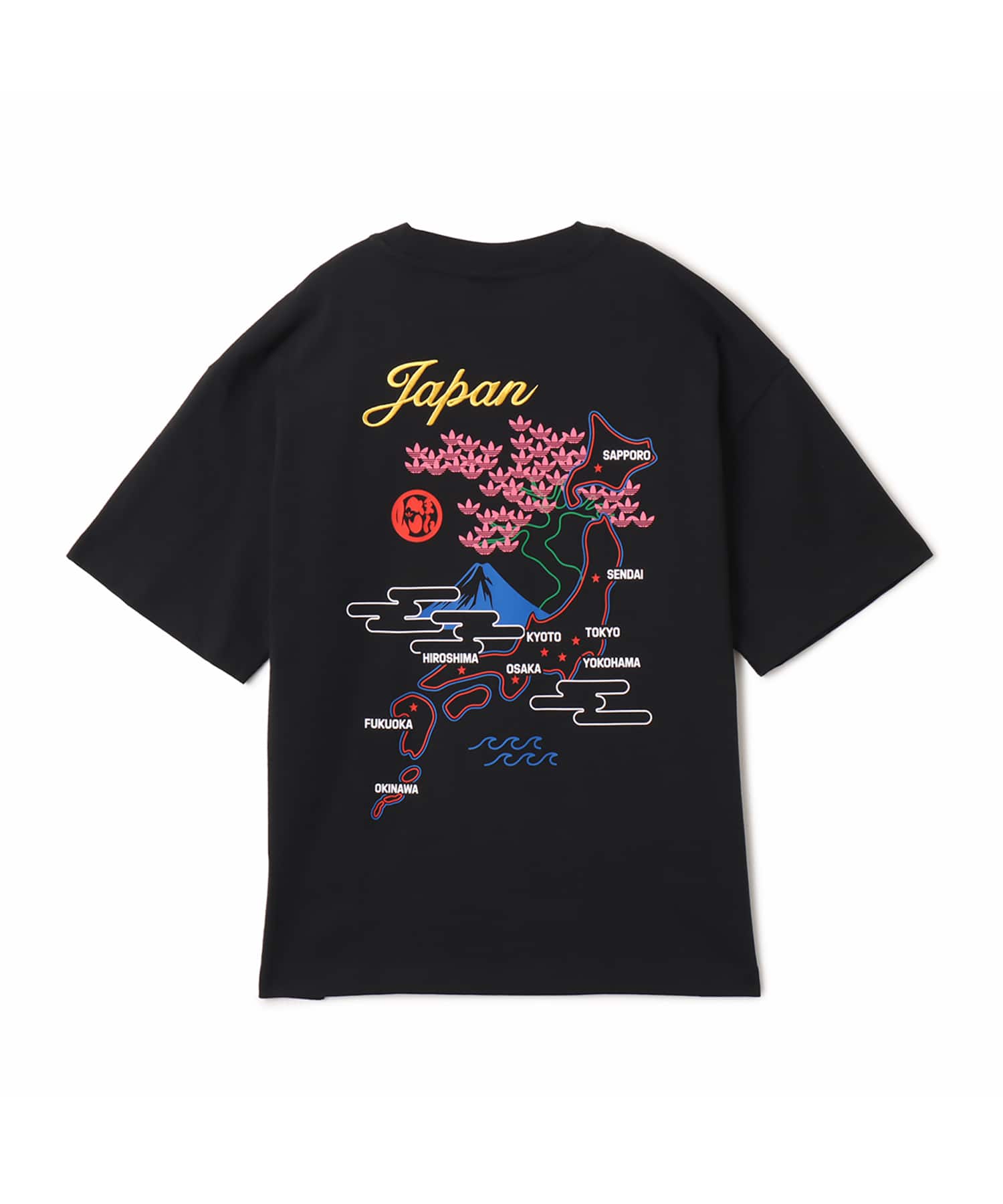 adidas JAPAN S/S TEE ブラックの画像