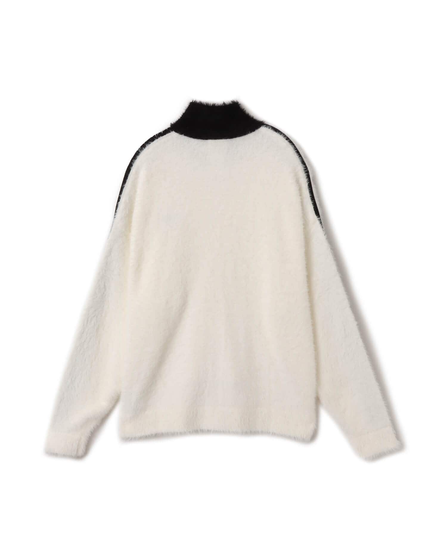 adidas FAUX MOHAIR CLASSIC TRACKTOP オフホワイト/ブラックの画像