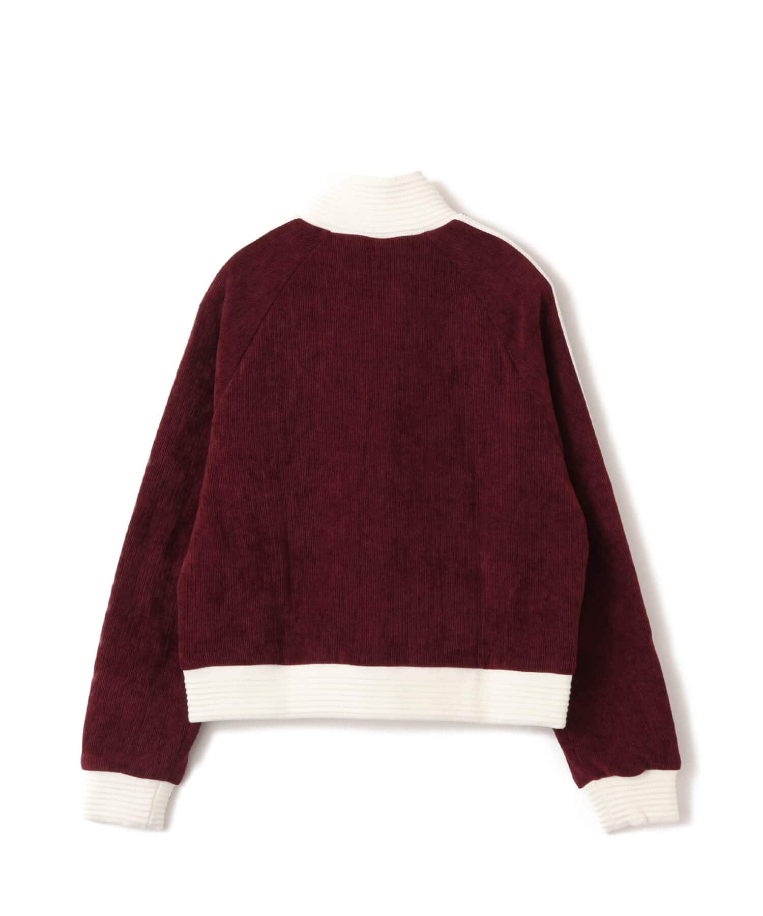 adidas VELOUR KNIT TRACK TOP  マルーンの画像