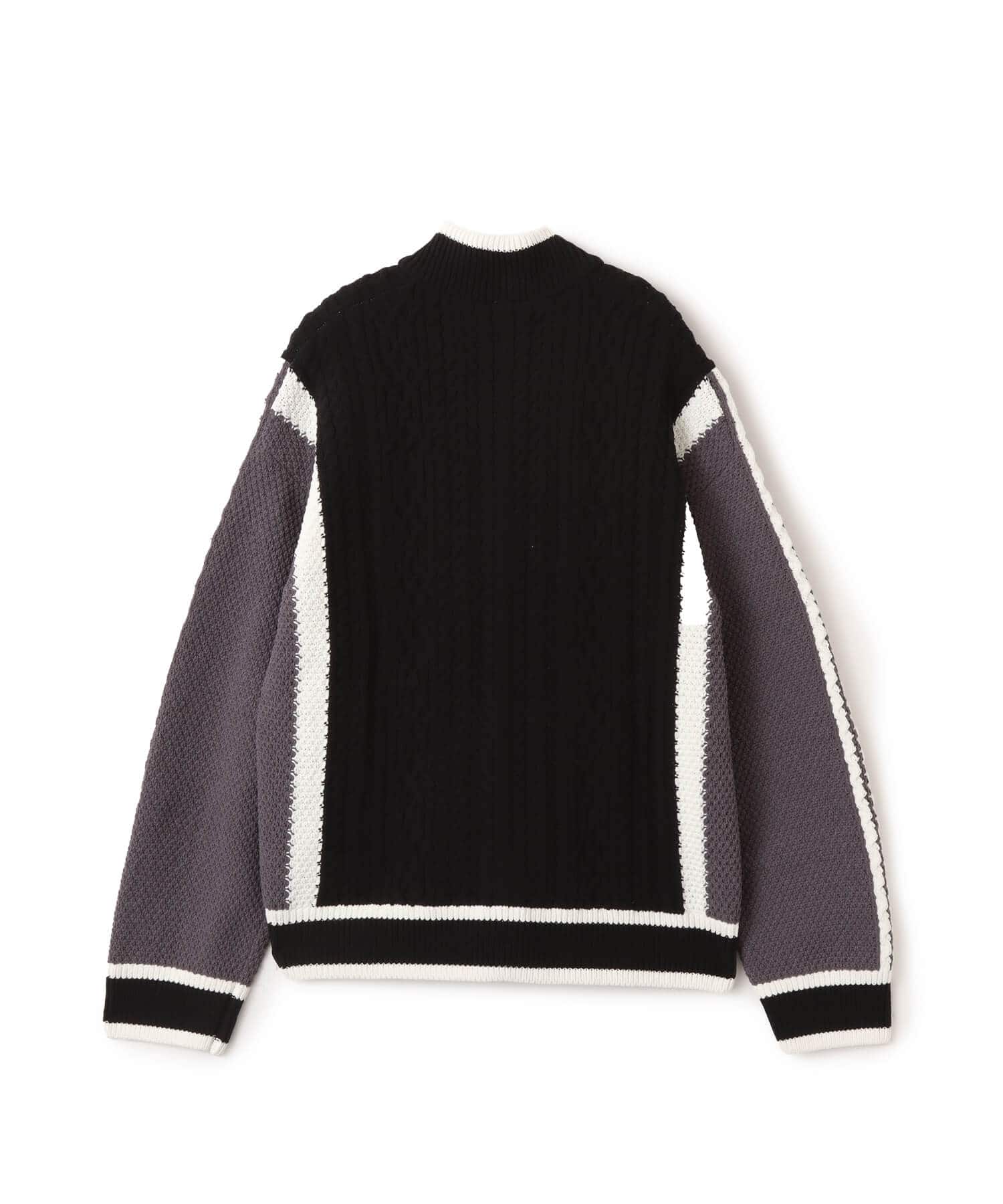 adidas RETRO REMIX CARDIGAN ブラック/グレーストレータ/オフホワイトの画像