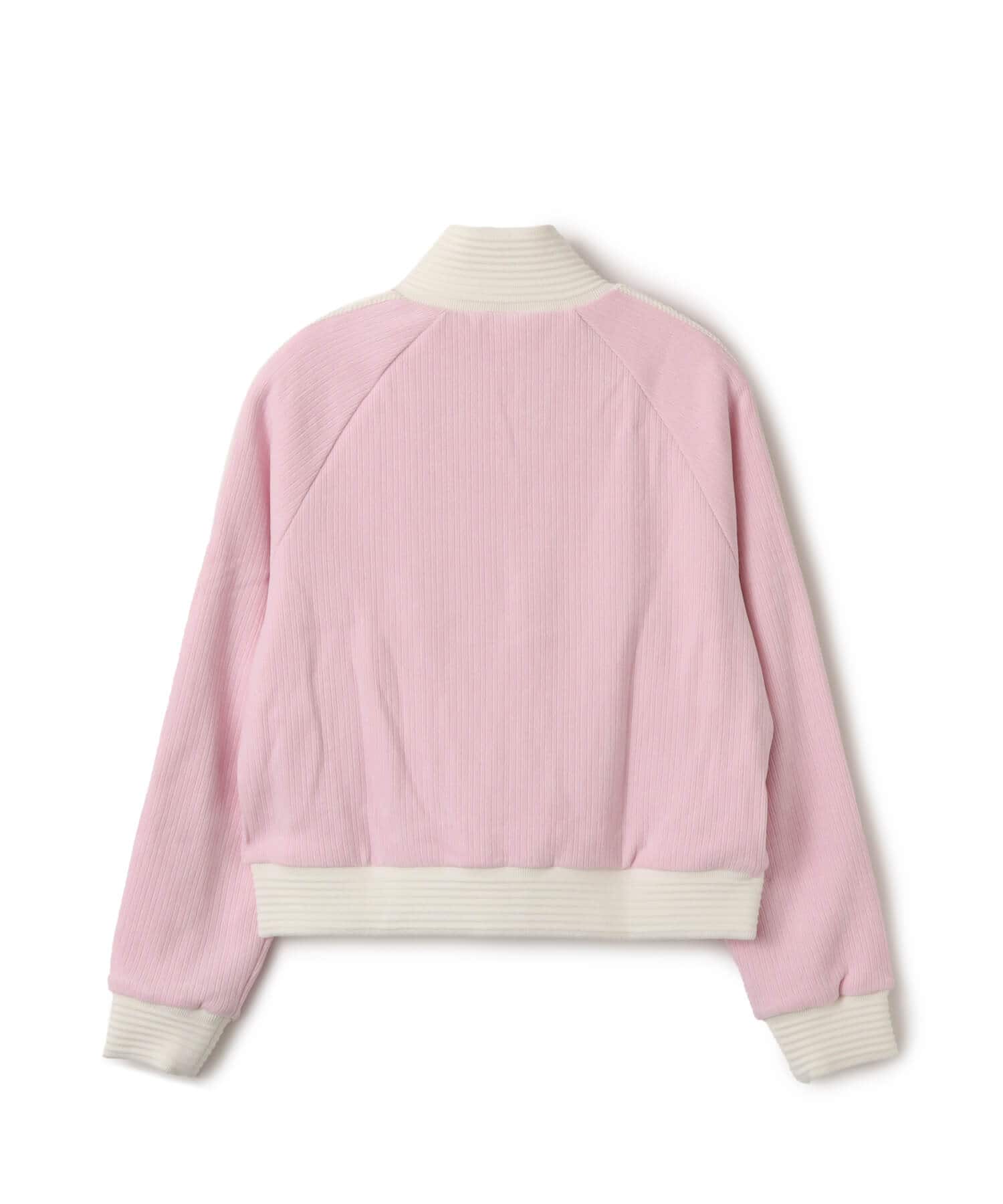 adidas VELOUR KNIT TRACK TOP  クリアピンクの画像