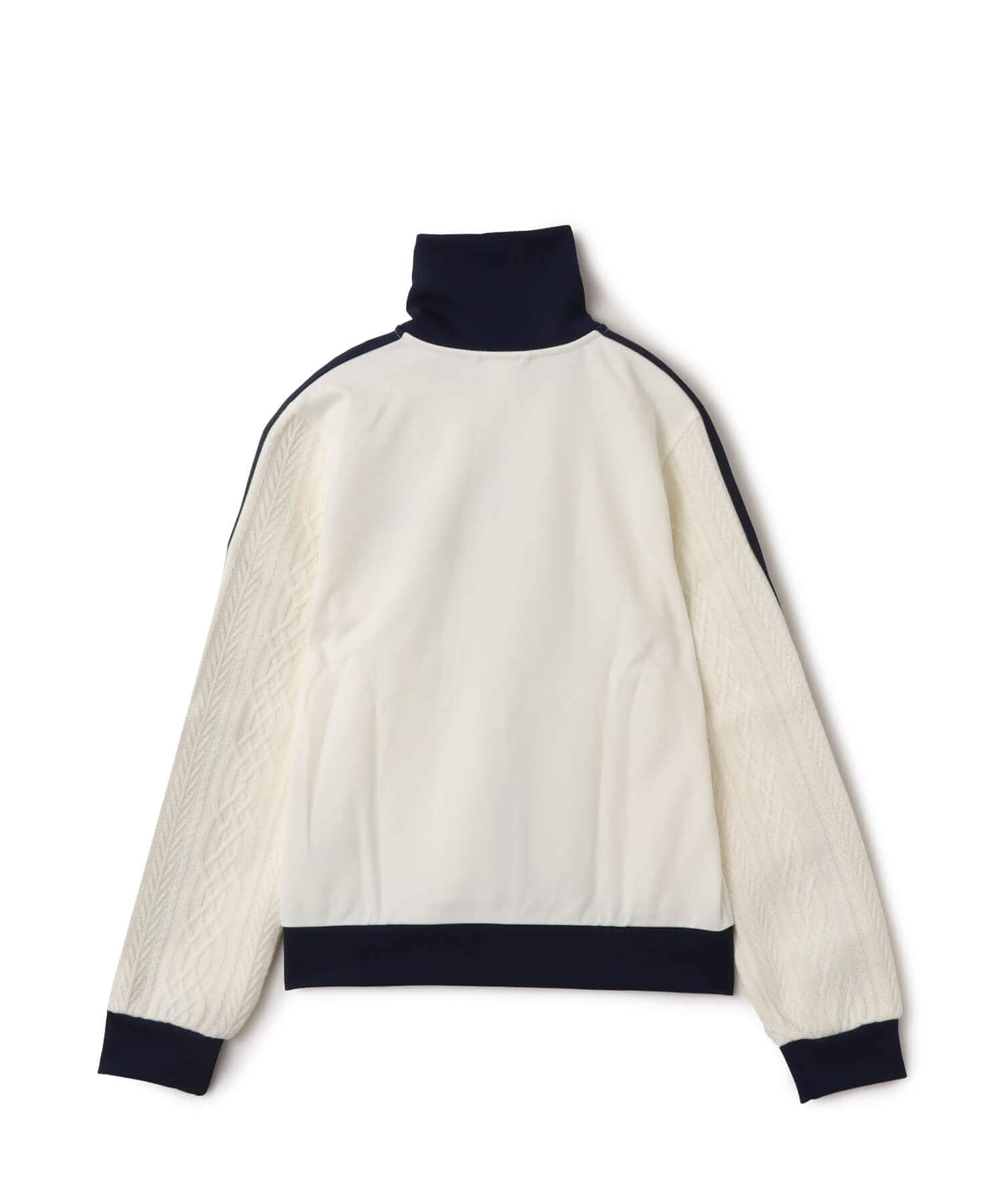 adidas KNIT CLASSIC TRACK TOP オフホワイトの画像