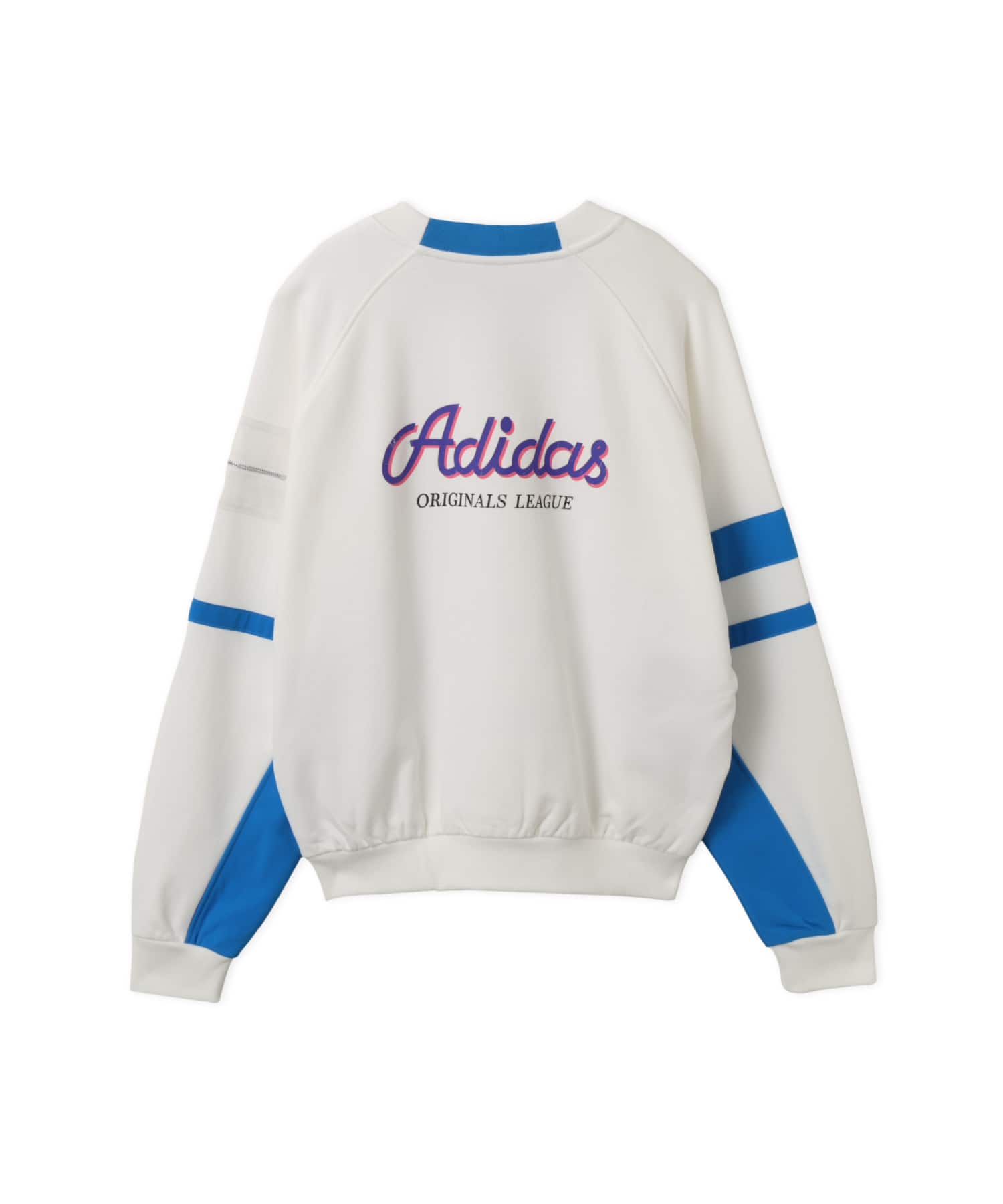 adidas ARCHIVE SWEATER BASEBALL ホワイト/ブライトブルーの画像