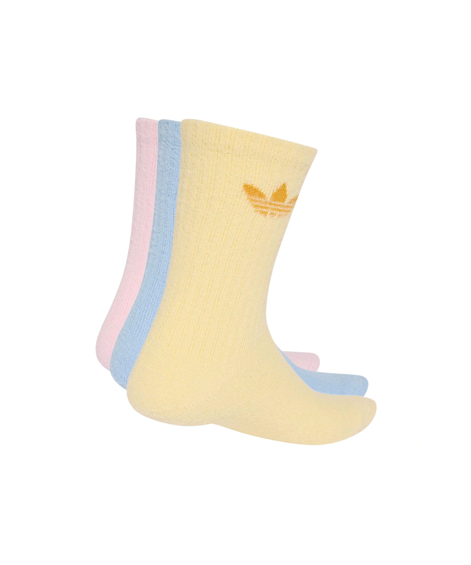 adidas CARE BEARS CREW SOCK 3 PAIRS クリアピンク/クリアスカイ/オールモストイエローの画像