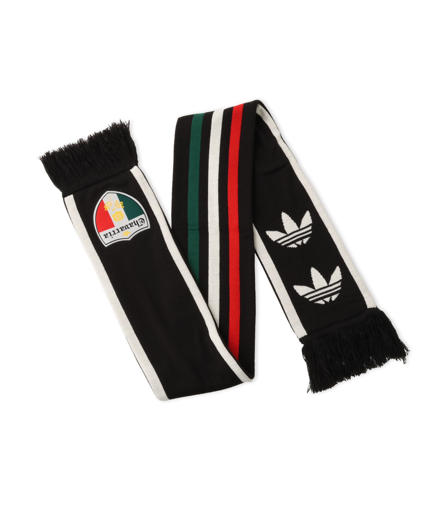 adidas CHAVARRIA SOCCER SCARF ブラック/ベタースカーレット/カレッジグリーンの画像